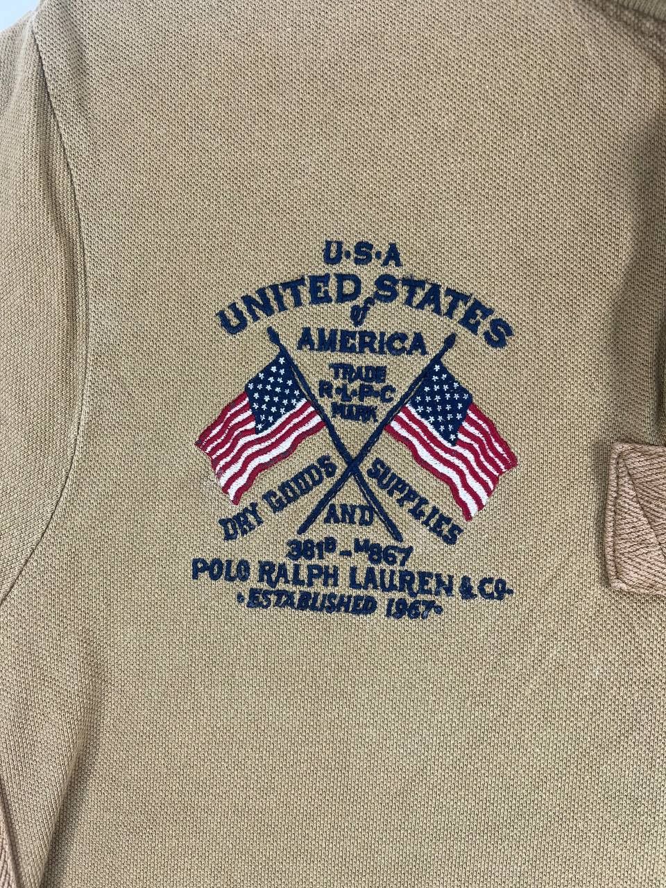 Polo Ralph Lauren Vintage Polo Ralph Lauren USA Flag Embroidery Shirt Size M Size US M / EU 48-50 / 2 - 5 Thumbnail
