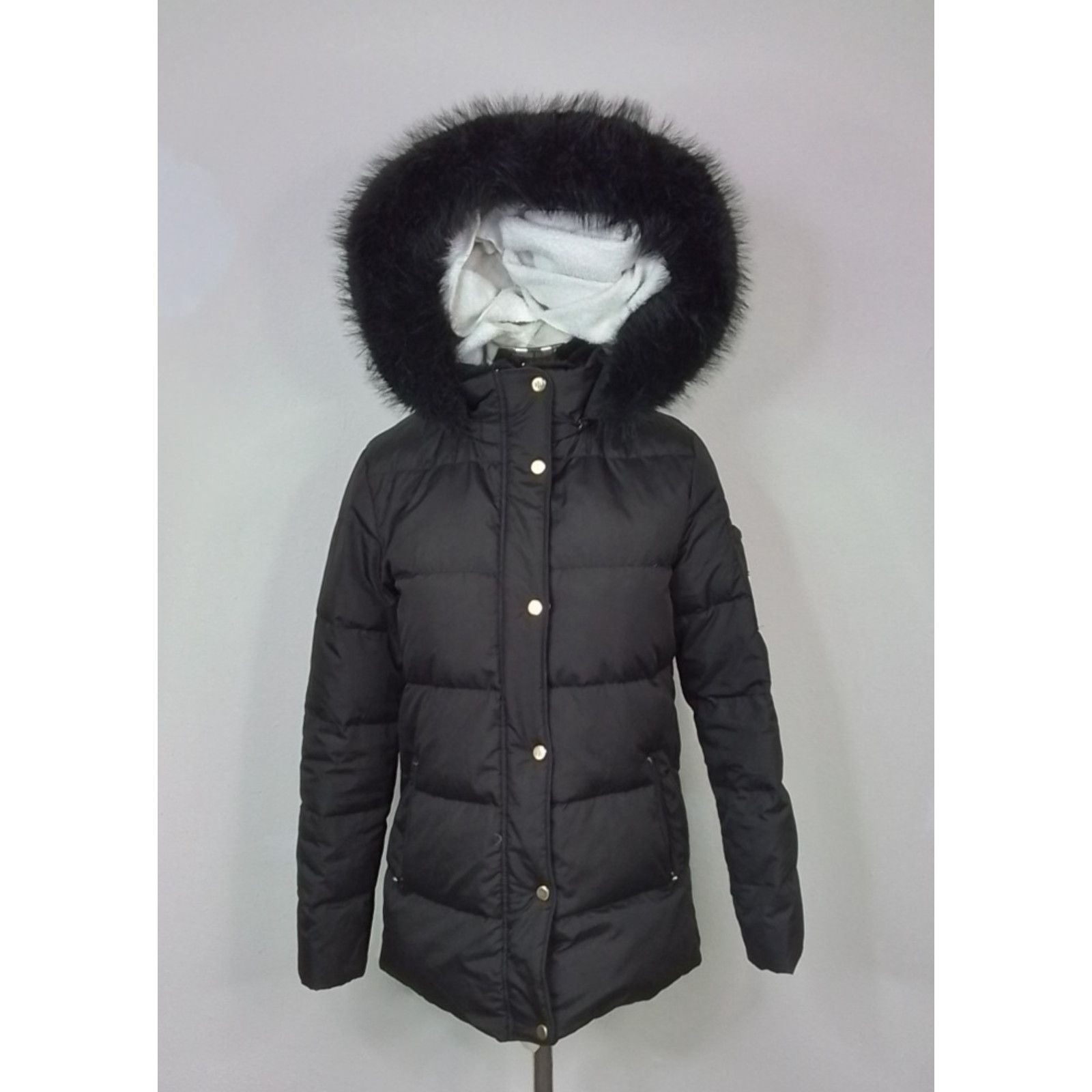 Ralph Lauren Lauren by Ralph Lauren Down Jacket Women's XS Black Faux Fur Size XS / US 0-2 / IT 36-38 - 5 Thumbnail