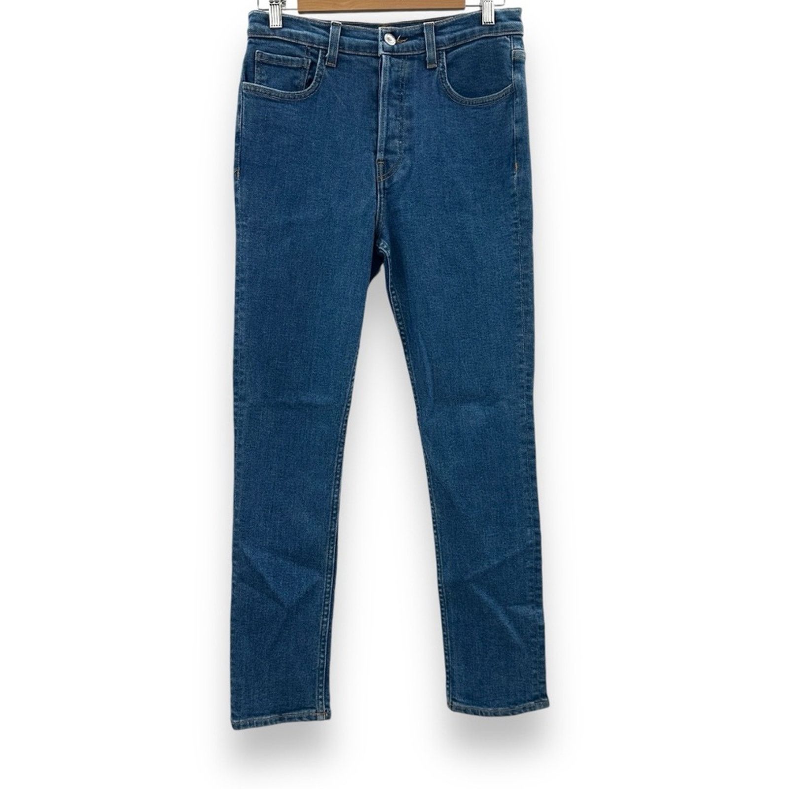 RE/DONE Re/done High Rise Medium Wash Skinny Leg Jeans Sz 30 Size 30" / US 8 / IT 44 - 1 Thumbnail