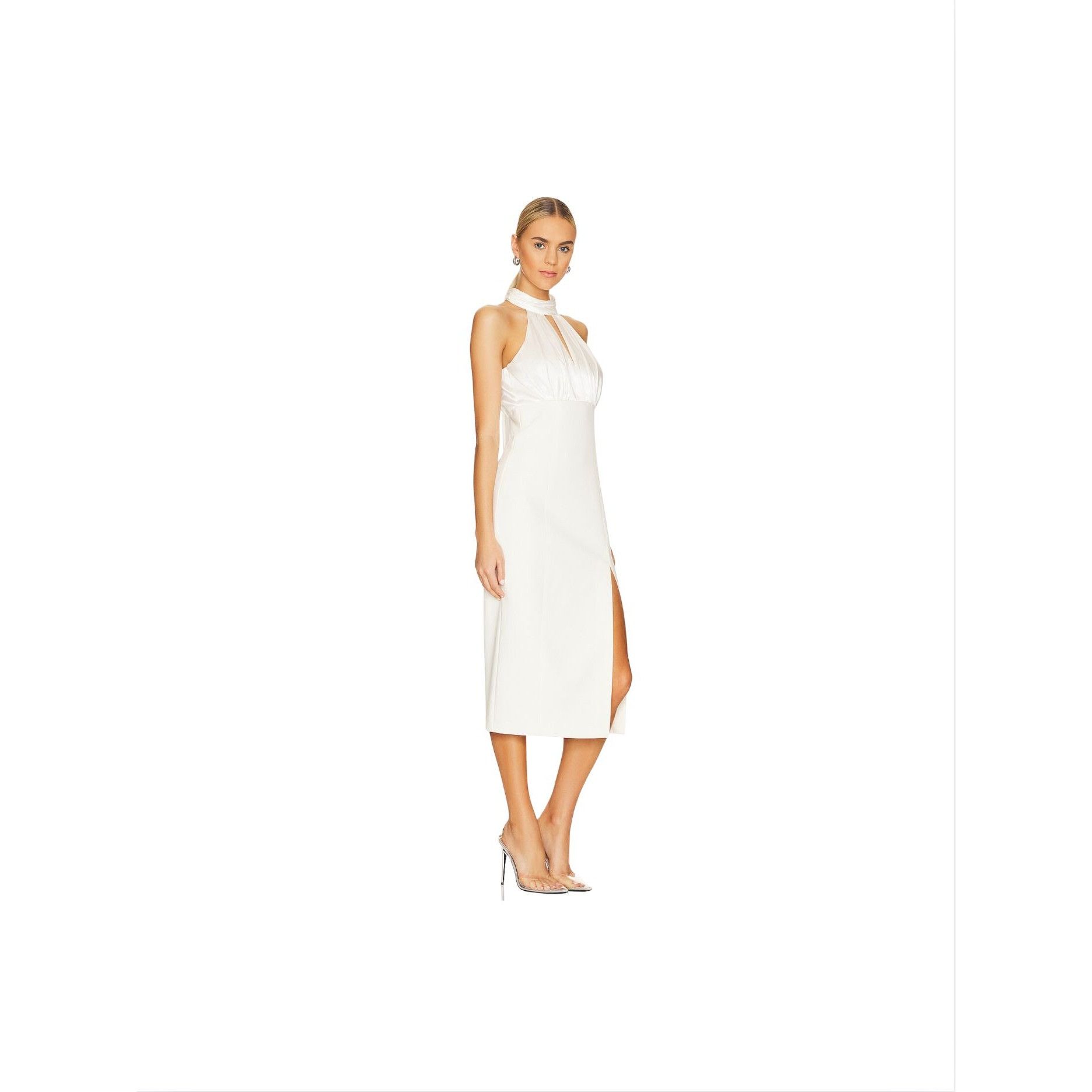 Cinq a Sept CINQ A SEPT Emerie Dress Ivory White Midi $595 NWT Sz 2 Size XS / US 0-2 / IT 36-38 - 3 Thumbnail