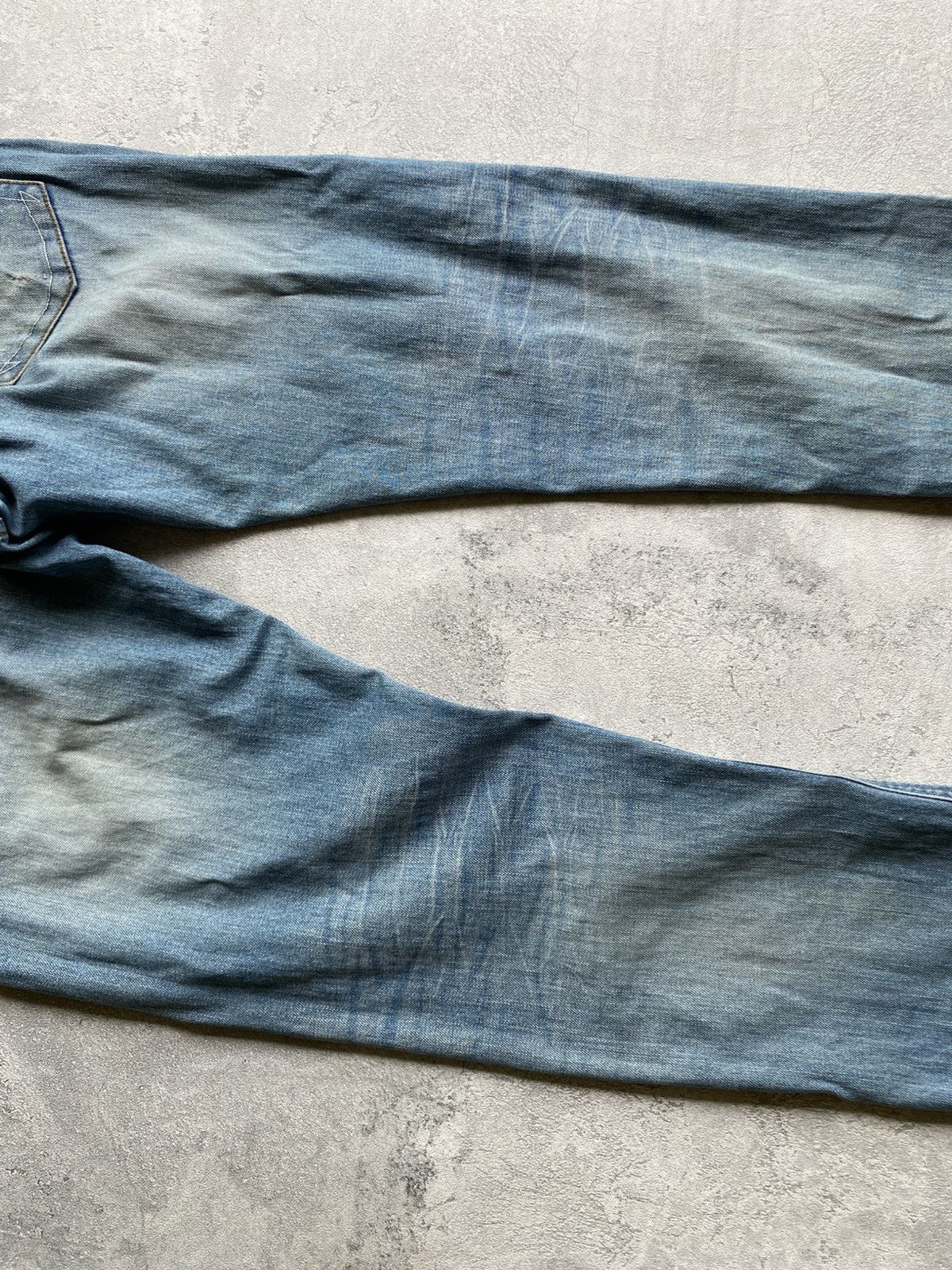 Edwin Edwin Edokatsu Distressed Selvedge Denim Size US 33 - 12 Thumbnail