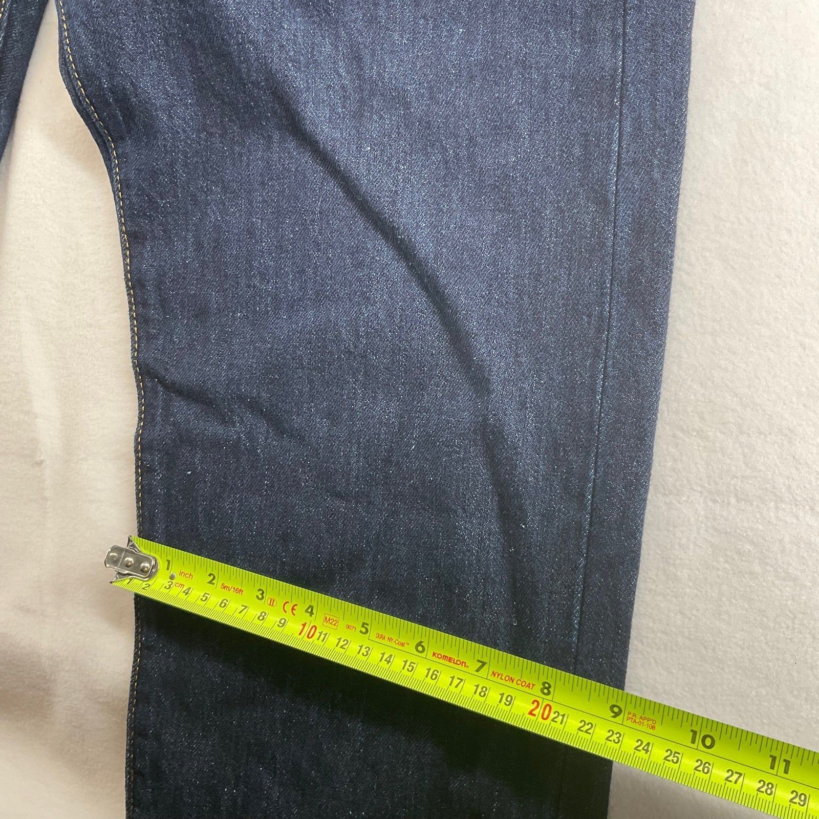 Levi's NWT LEVI'S 501 Jeans Men's 33W 34L Button Fly Dark Blue PAKI Size US 33 - 6 Thumbnail
