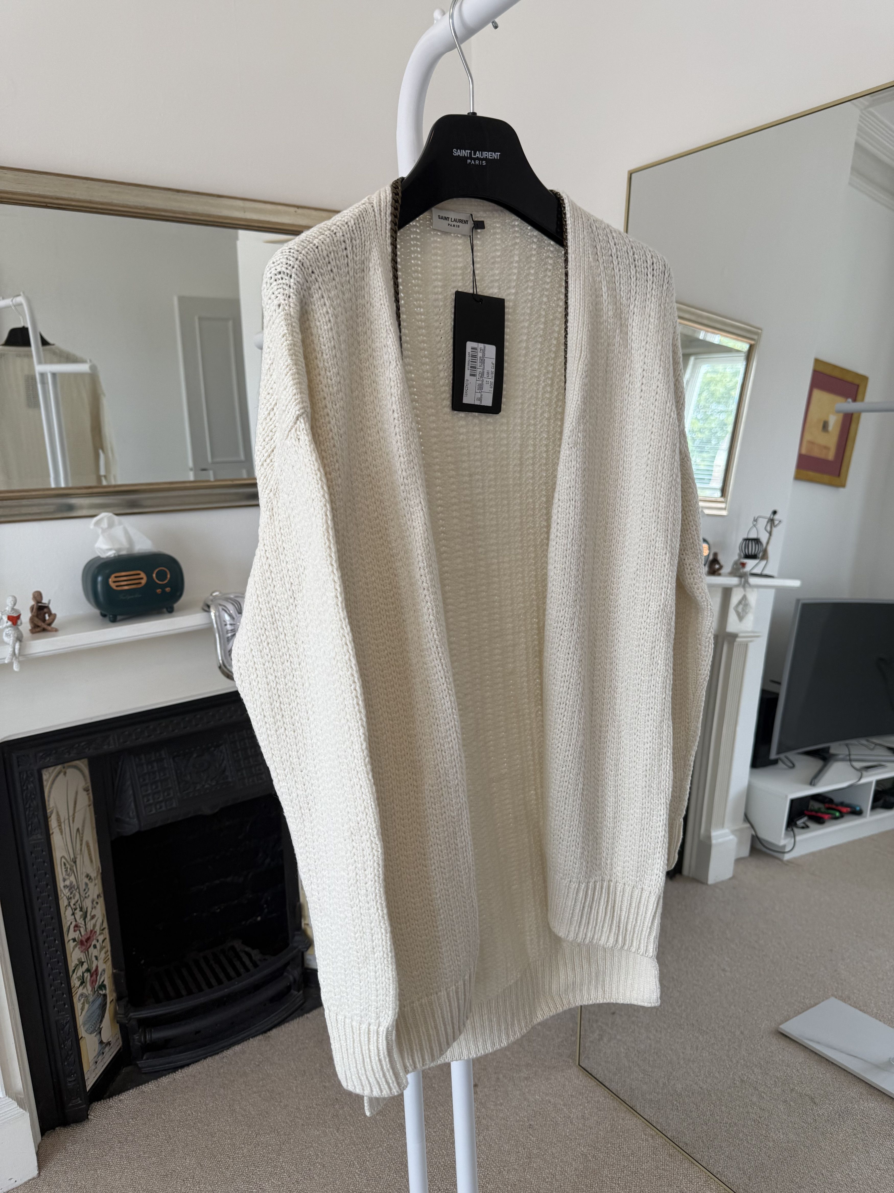 Saint Laurent Paris Saint Laurent Chain Open Knit Sweater Size XS / US 0-2 / IT 36-38 - 2 Thumbnail