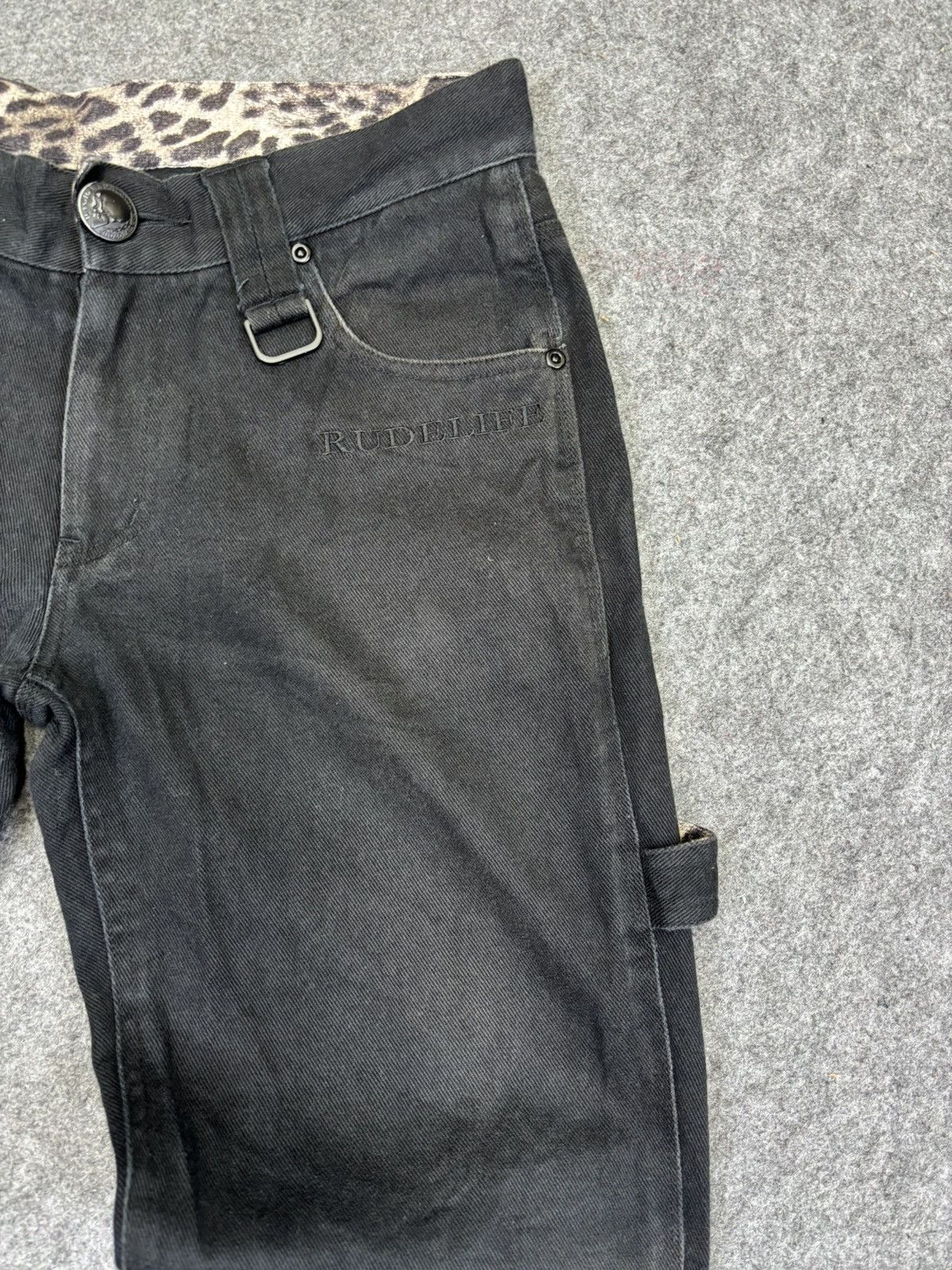 Japanese Brand 💥Insane Style💥Archival Xfrm Japan Half Cargo Denim F855 Size US 30 / EU 46 - 3 Thumbnail