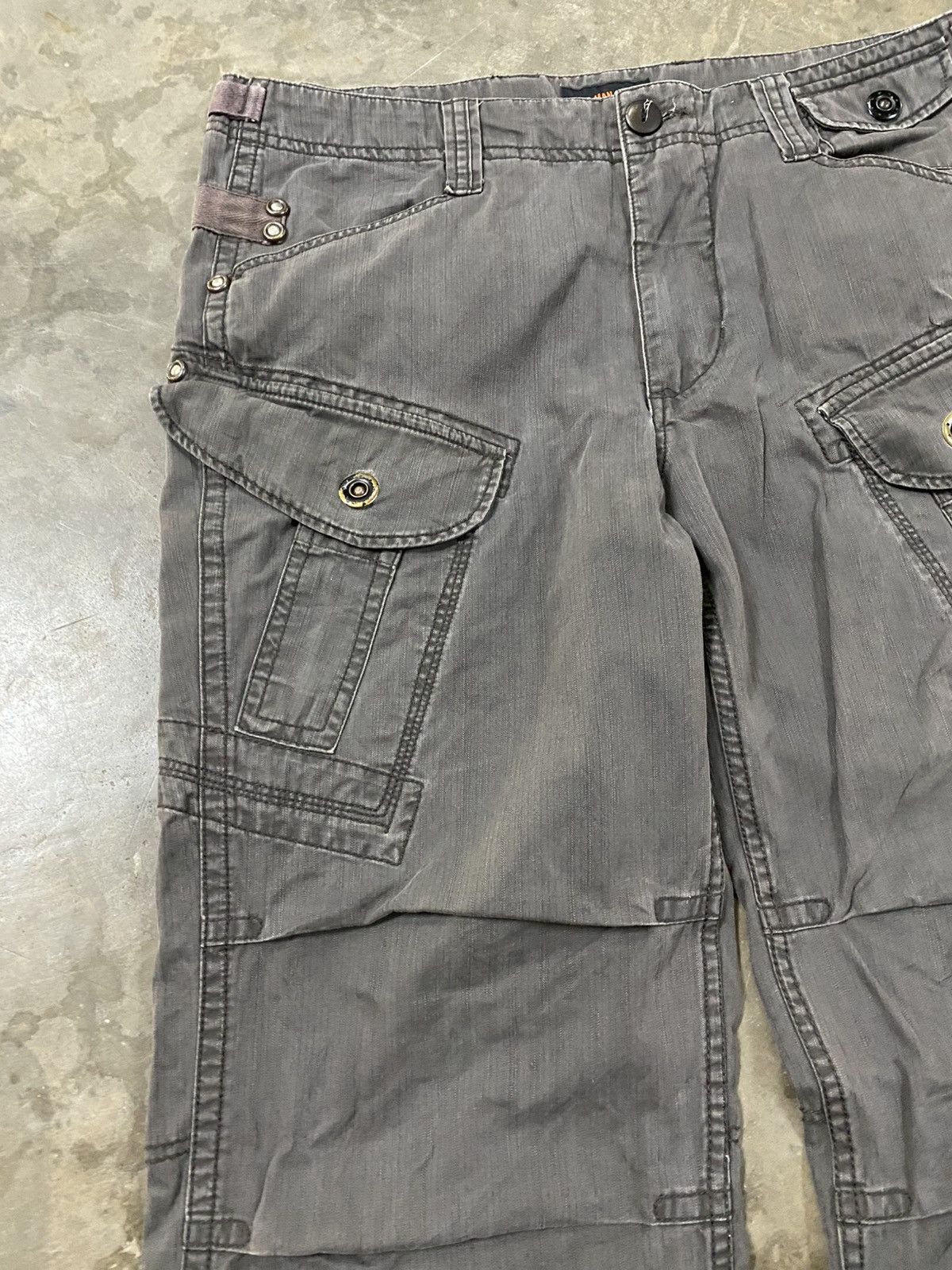 Seditionaries Japanese Net Man Faded Black Cargo Seditionaries Pant @287 Size US 34 / EU 50 - 3 Thumbnail
