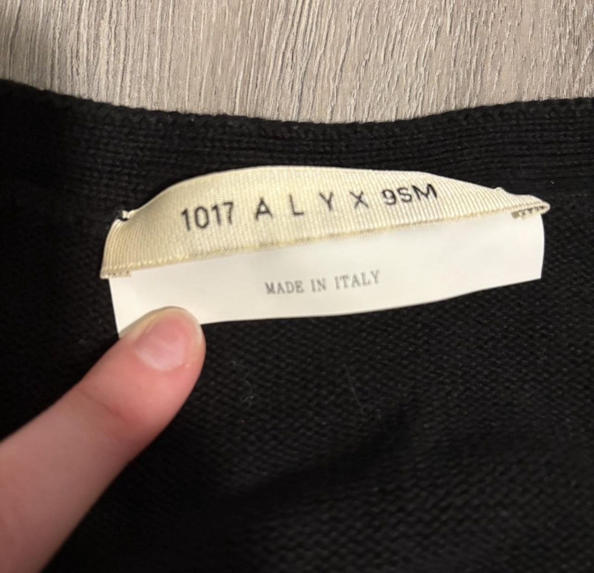 1017 ALYX 9SM black 1017 ALYX 9SM crewneck sweater Size US XL / EU 56 / 4 - 2 Thumbnail