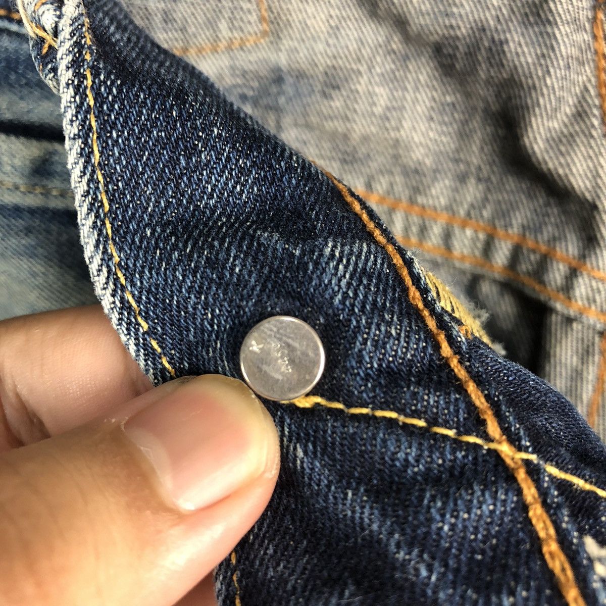 Levi's DL Levis 503 Blue Distressed Denim Pants #C179 Size US 29 - 11 Thumbnail