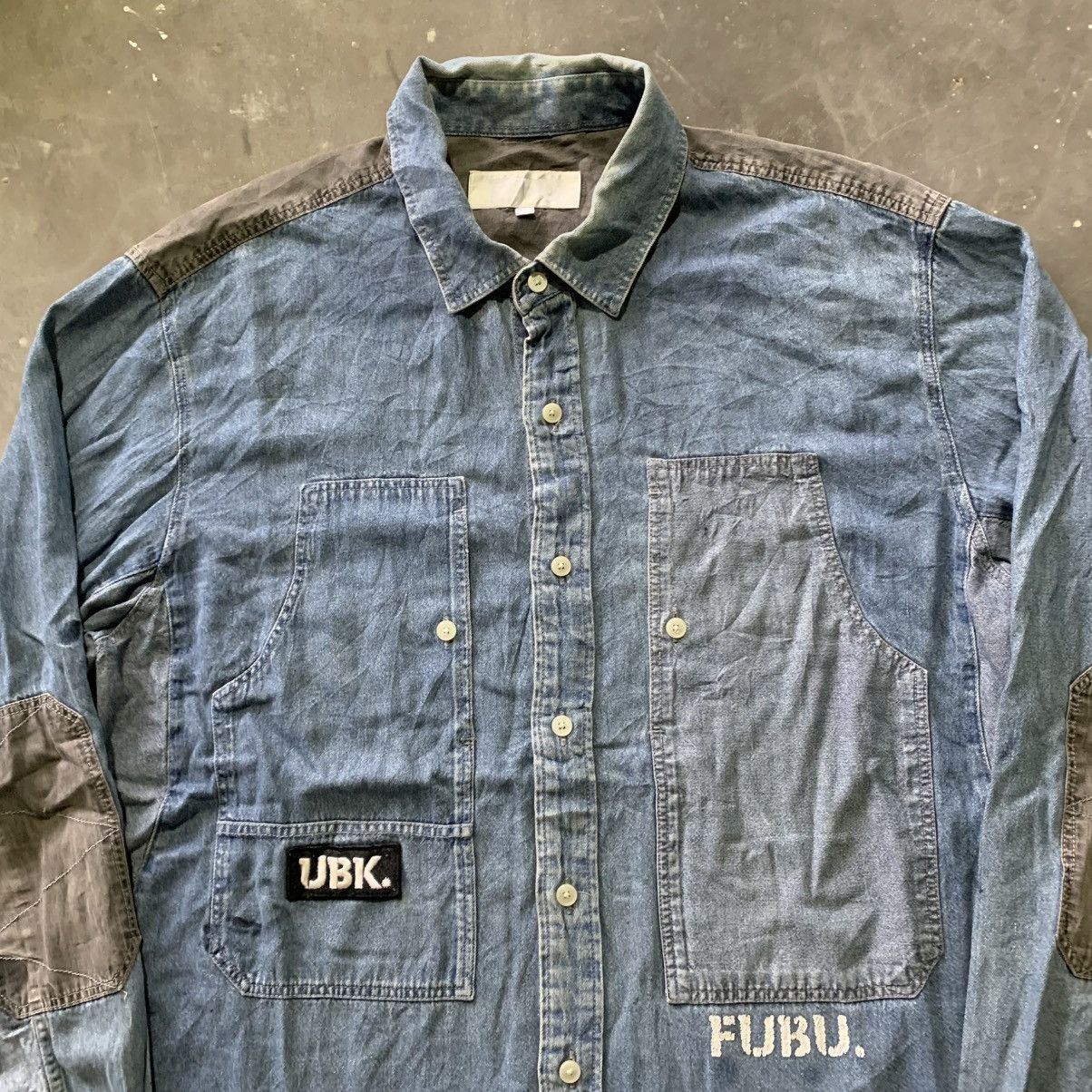 Fubu Vintage Y2k FUBU Jeans Button Ups Shirt Size US XL / EU 56 / 4 - 2 Thumbnail