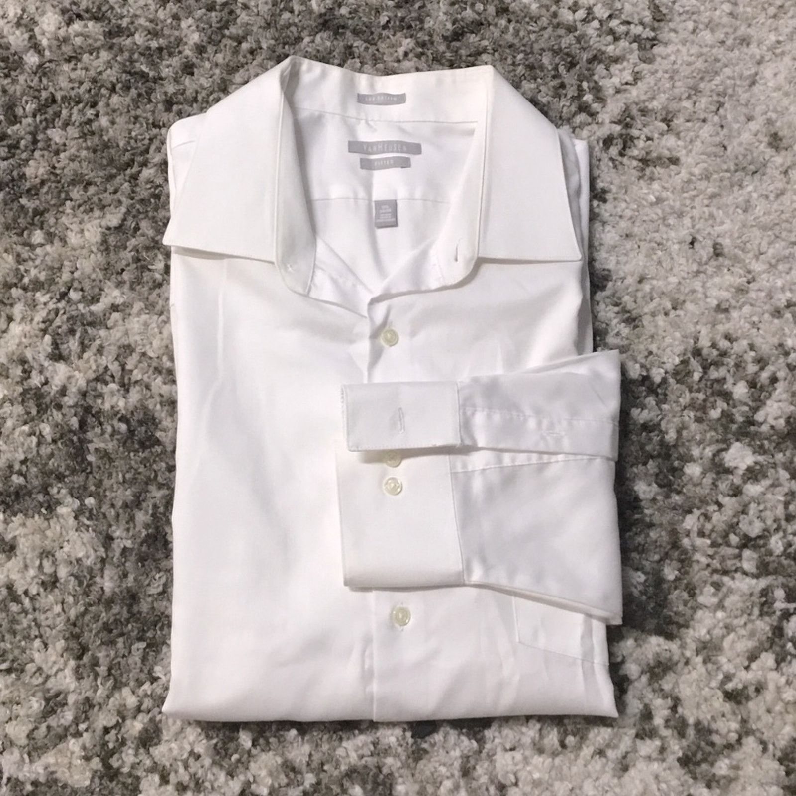 Van Heusen Van Heusen Button Down Dress Shirt Size US XL / EU 56 / 4 - 1 Thumbnail