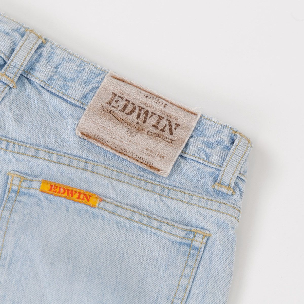 Edwin Edwin Womens London Slim Jeans Light Wash Denim Vintage Size 28" / US 6 / IT 42 - 5 Thumbnail