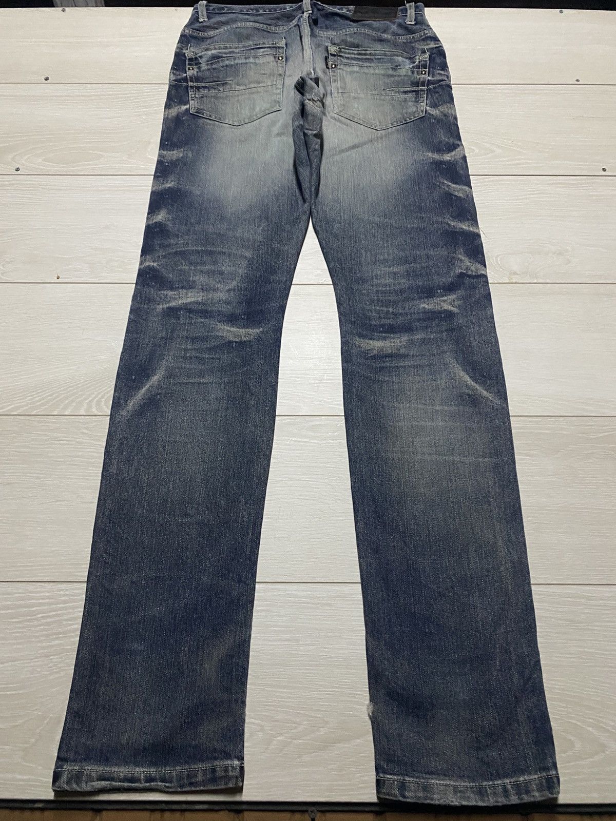 Tornado Mart Vintage Tornado Mart Faded Distressed Repair Skinny Jeans Size US 31 - 2 Thumbnail
