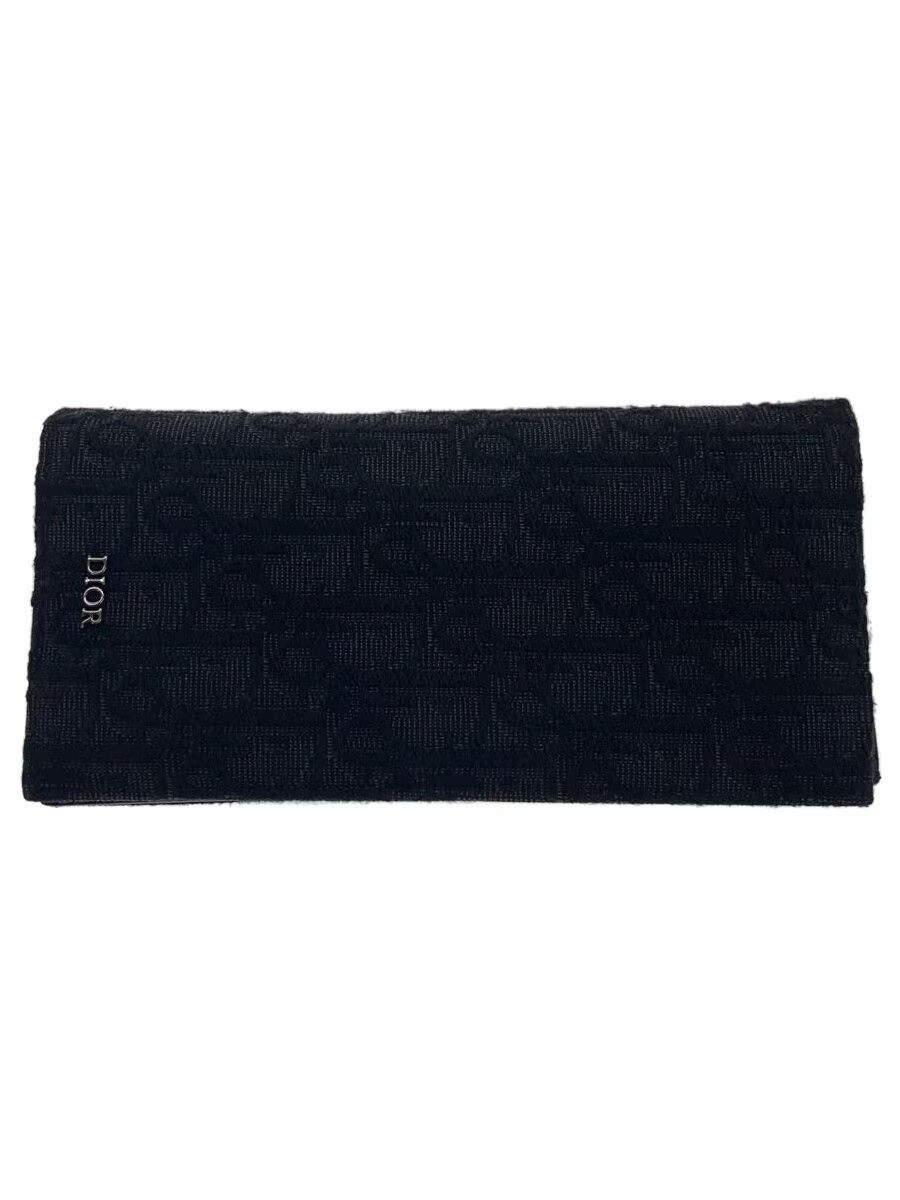 Dior Dior Monogram Trotter Canvas Vertical Long Wallet Black Size ONE SIZE - 1 Thumbnail