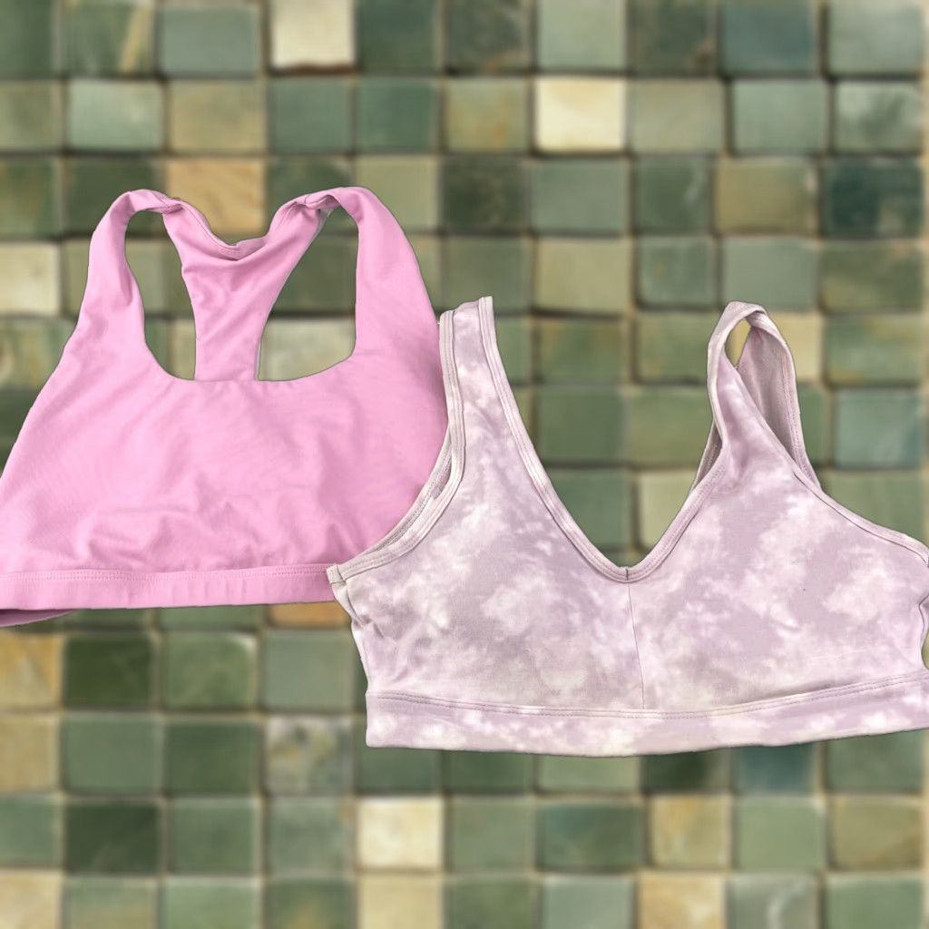 Fabletics Fabletics Old Navy Sports Bra LOT of 2 Women's Medium Pink Sportswear Gorpcore Size ONE SIZE - 1 Thumbnail