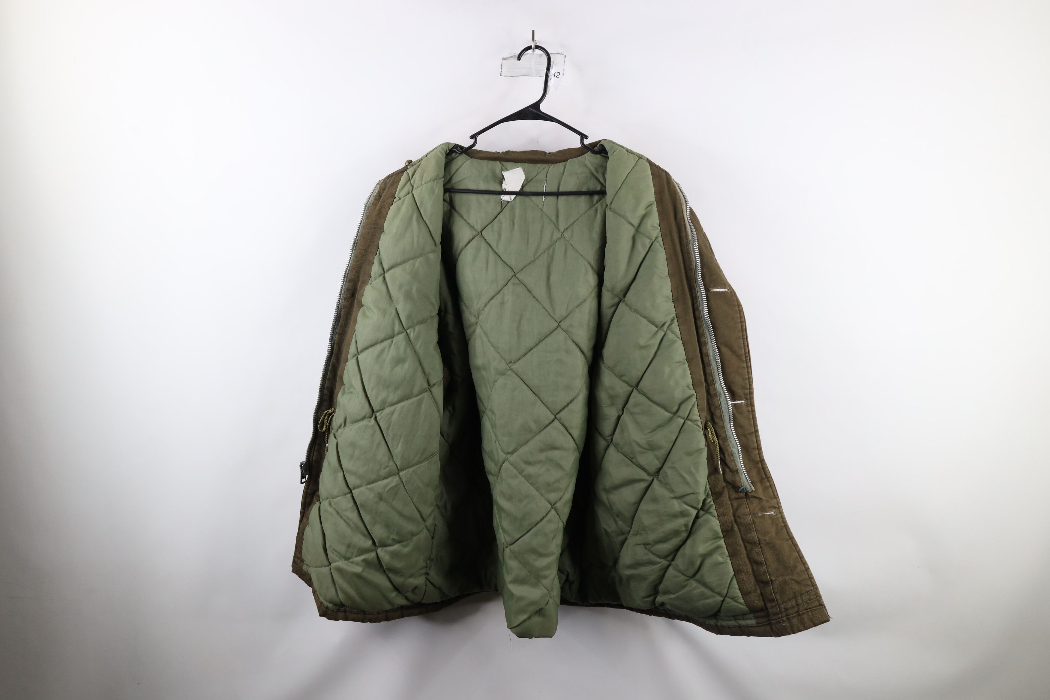 Vintage Vintage 60s Streetwear Split Hood Military Parka Jacket USA Size US XL / EU 56 / 4 - 11 Thumbnail