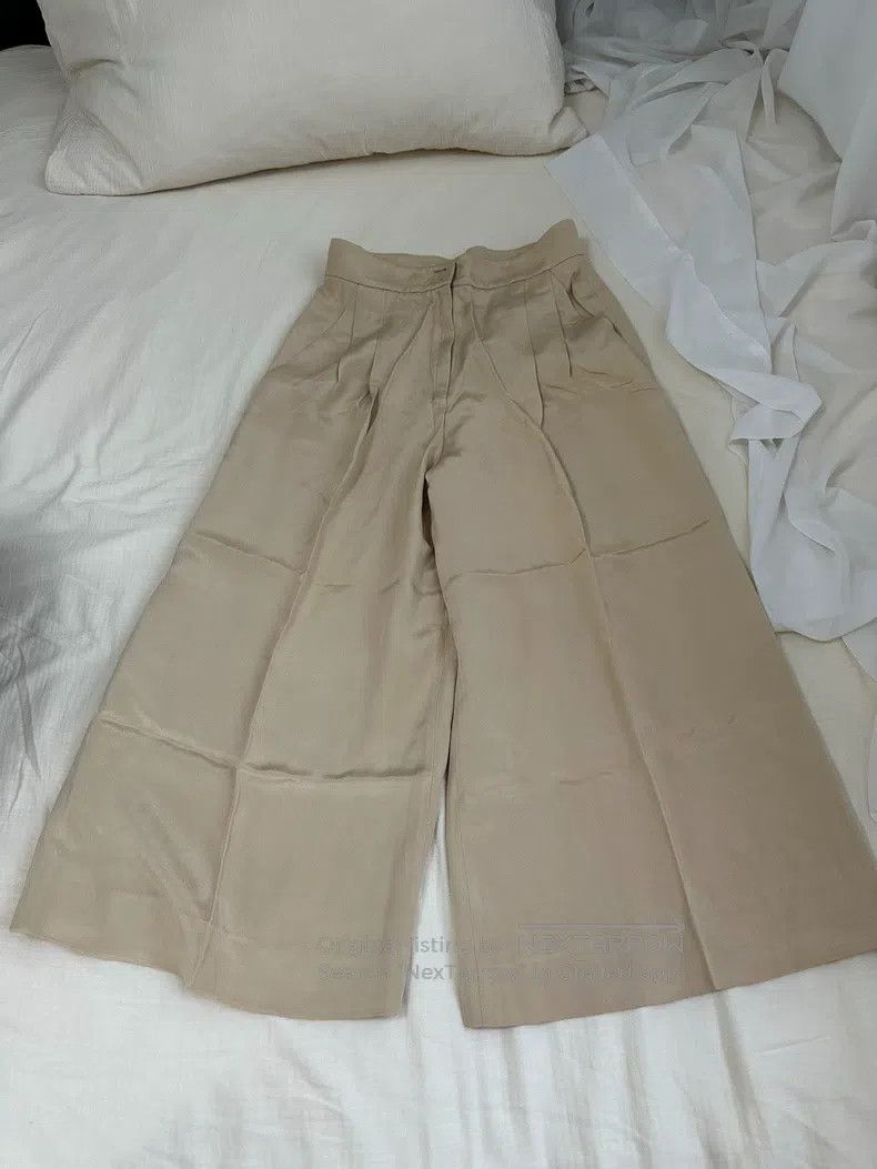 Hermes Hermes Loose Fit Long Pants, Khaki Size 25" / US 0 / IT 36 - 1 Thumbnail