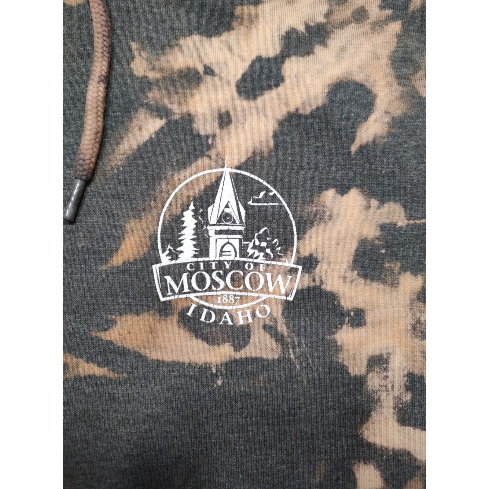 Carhartt Carhartt Hoodie Mens Tag Medium Gray Acid Wash Tie Dye Moscow Idaho 90s College Outdoor Pullover Sweatshirt Size US M / EU 48-50 / 2 - 6 Thumbnail