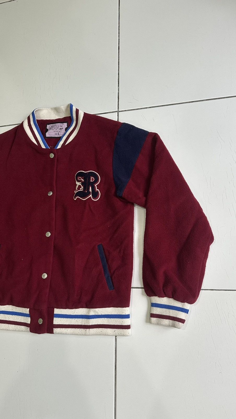 Japanese Brand Repipi armario varsity fleece jackets Size US L / EU 52-54 / 3 - 3 Thumbnail