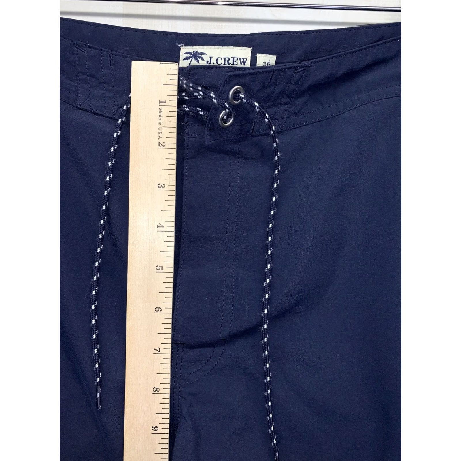 J.Crew VINTAGE? J.CREW Men’s 35 Original Swimwear Bottoms-3677 Bottom Mens 35 Blue Trunks Knit? Size US 35 - 4 Thumbnail
