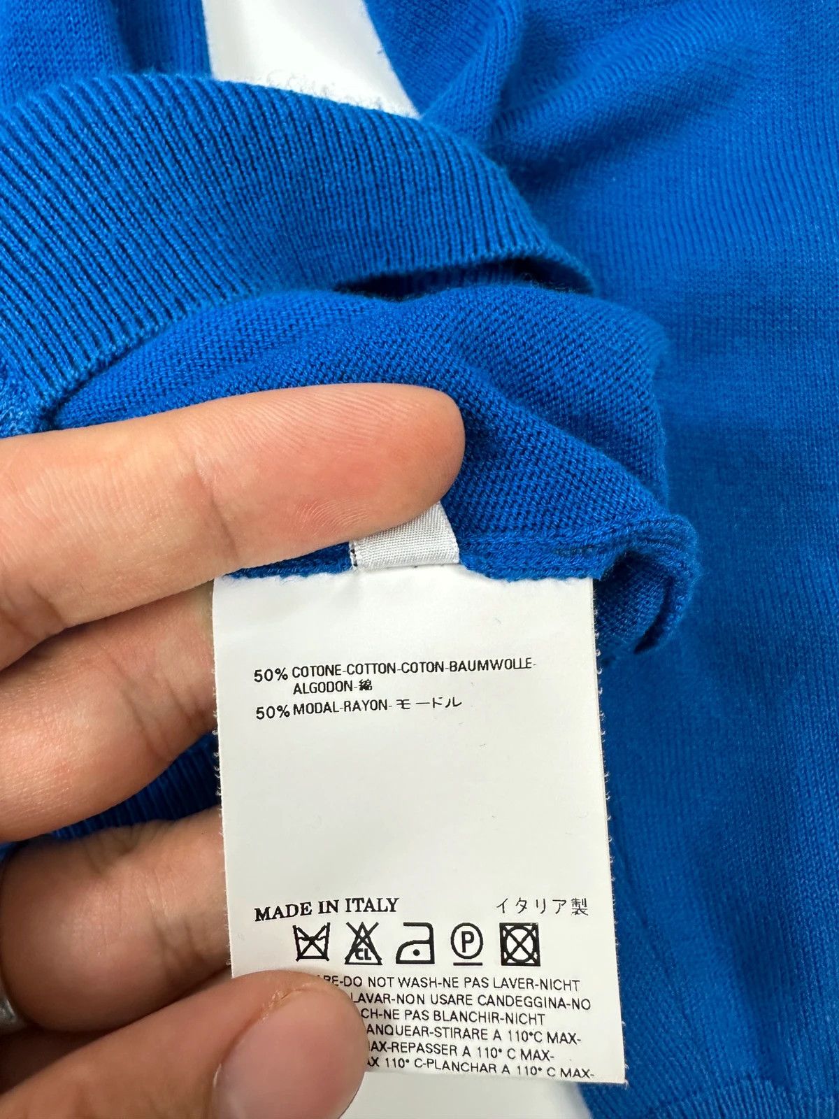 Maison Margiela Martin Margiela Line1 SS09 Electric Blue Cardigan Shoulder Size US M / EU 48-50 / 2 - 9 Thumbnail