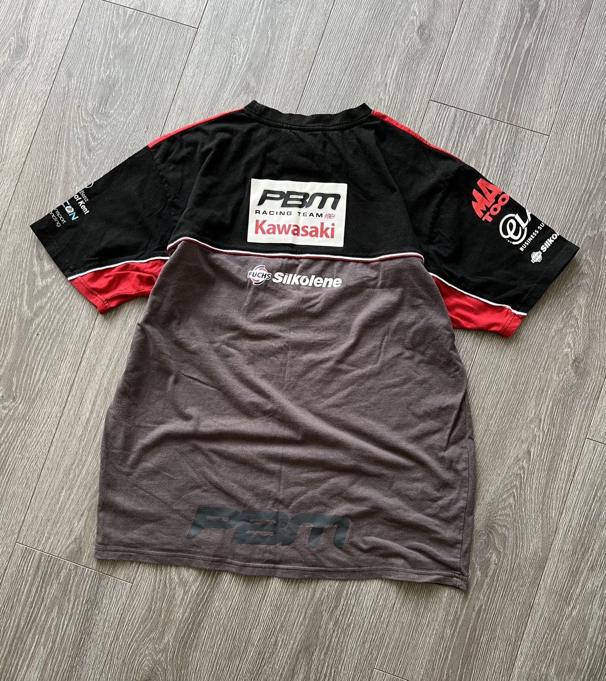 Vintage Vintage Kawasaki PBM Racing T-Shirt Tee Size US XL / EU 56 / 4 - 8 Thumbnail