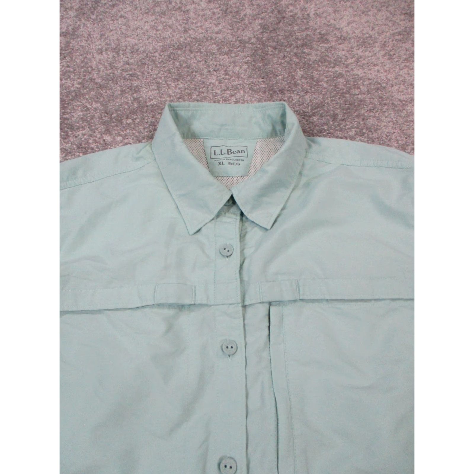 Vintage L.L.Bean Shirt Mens XL Blue Button-Up Casual Outdoor Pocketed Button-Down Collared Size US XL / EU 56 / 4 - 2 Thumbnail