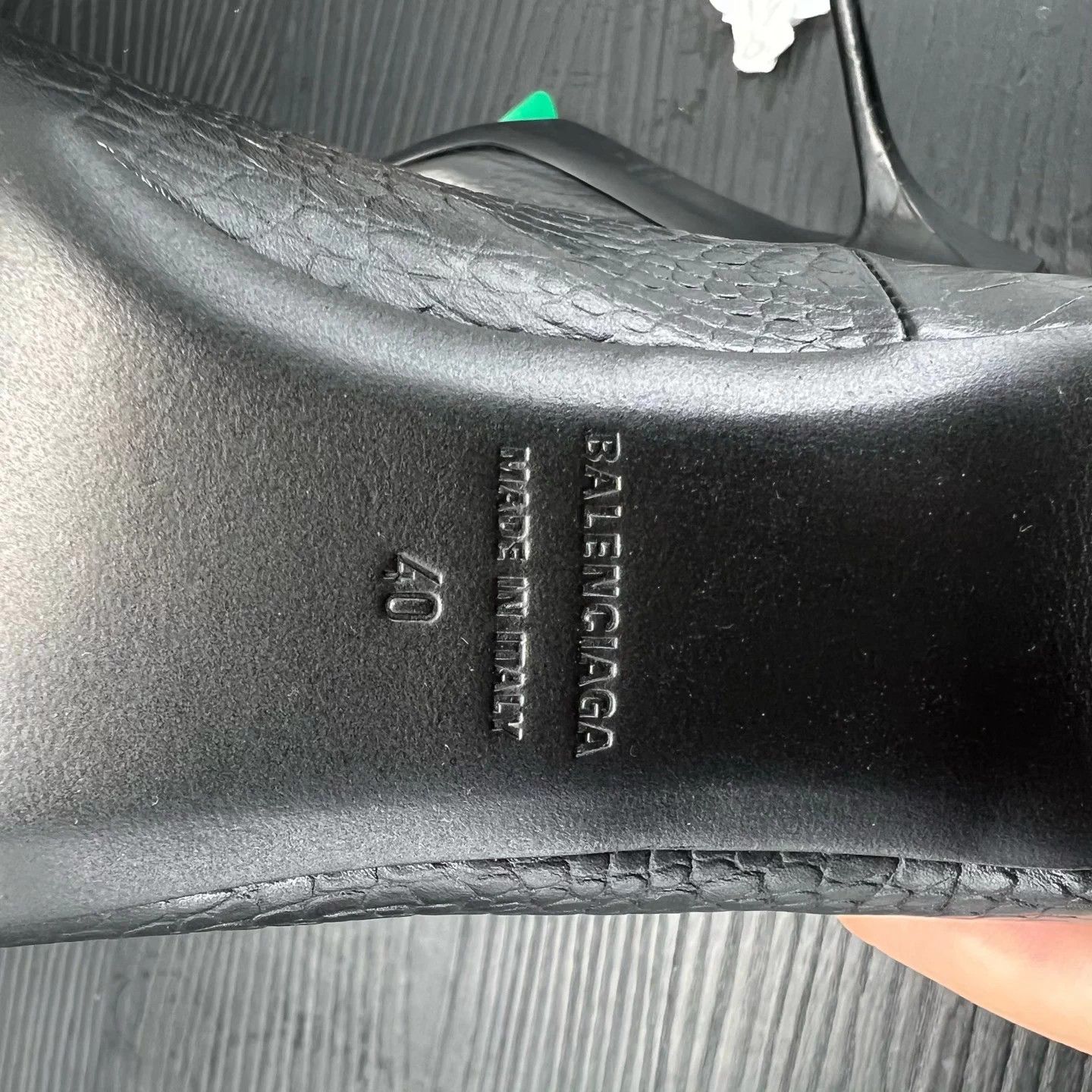 Balenciaga Balenciaga Knife Croc Embossed Heels 40 with Box Size US 9 / IT 39 - 8 Thumbnail