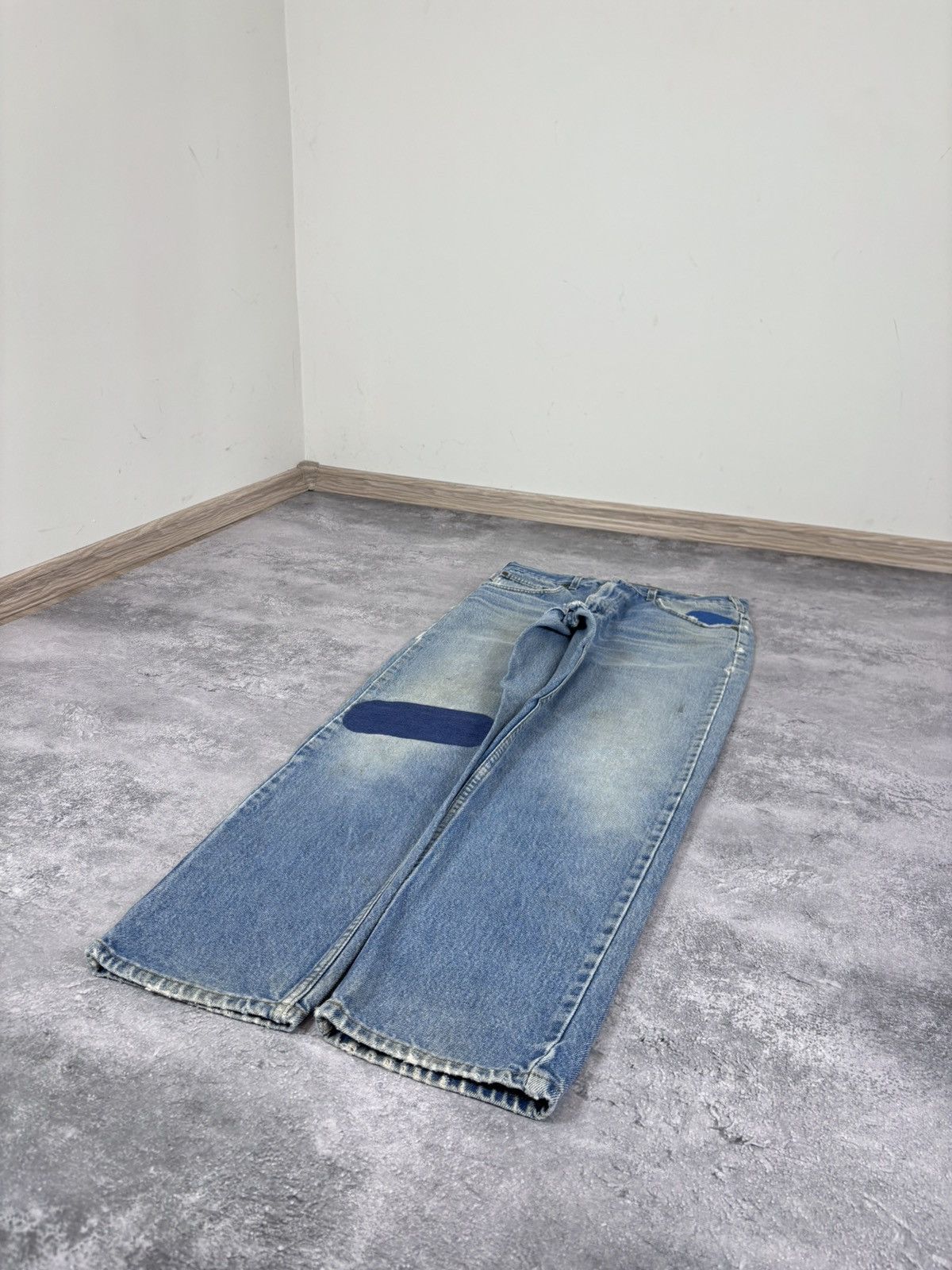 Carhartt Vintage Carhartt Faded Light Blue Denim Jeans B17 DST Size US 33 - 11 Thumbnail