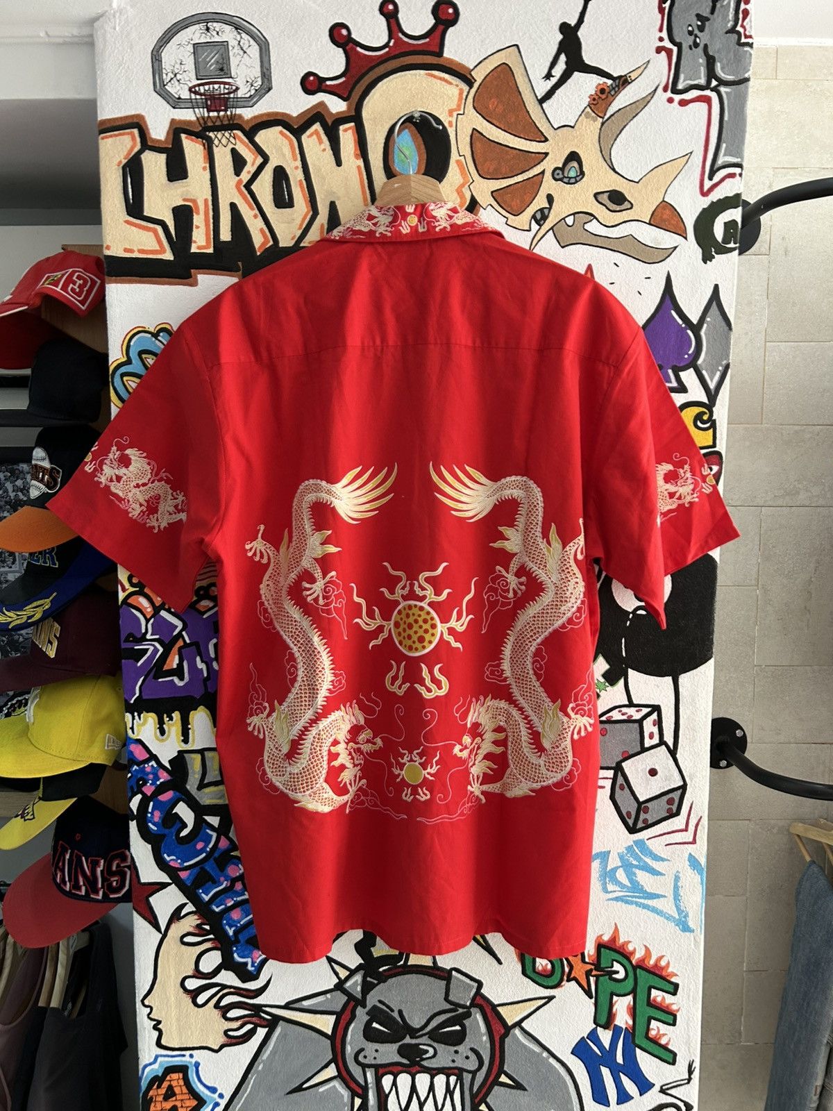 Vintage Y2K Chinese Dragon Shirt Size US XL / EU 56 / 4 - 2 Thumbnail