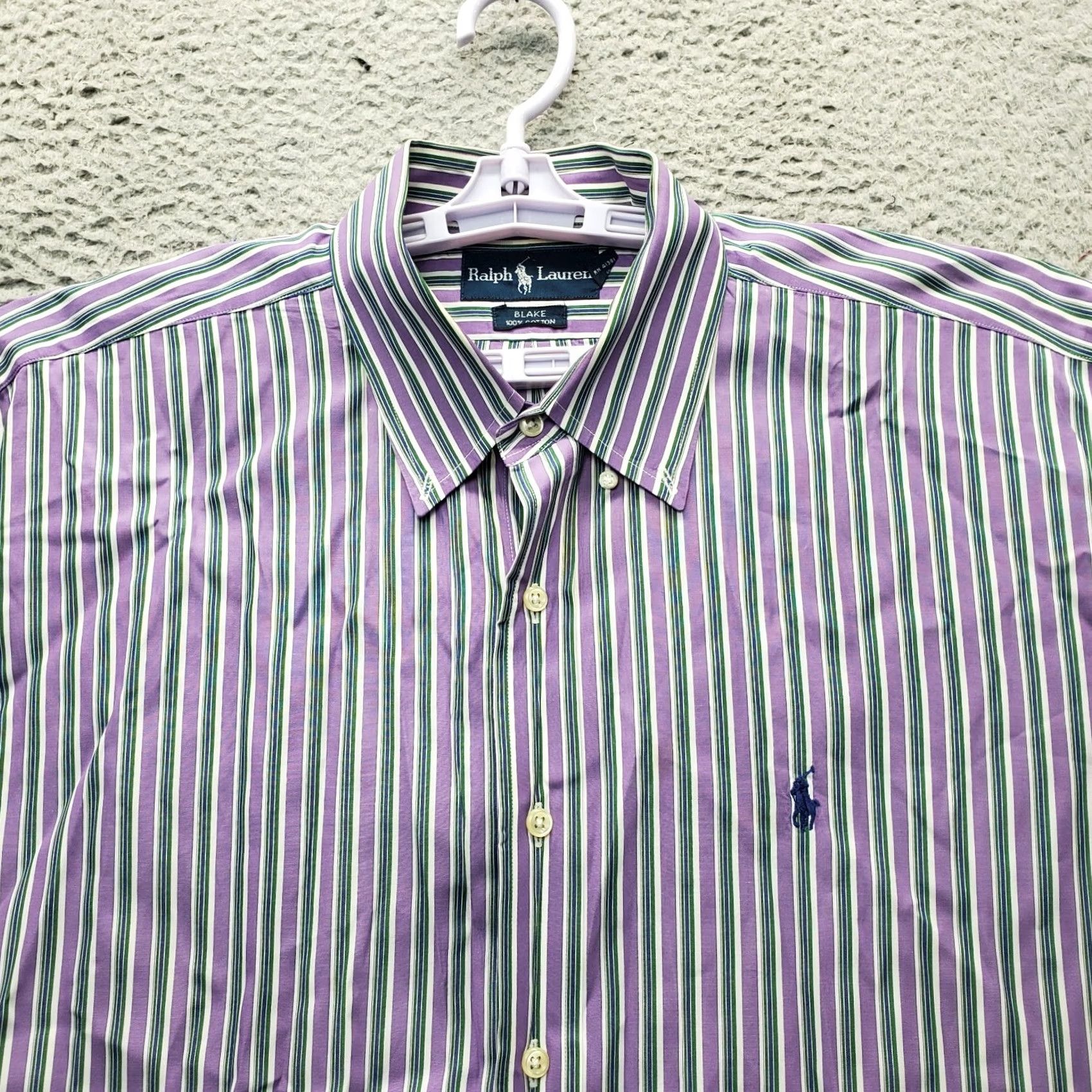 Ralph Lauren Ralph Lauren Blake Shirt Mens XL Multicolor Striped Pony Logo Collared Button Down Size US XL / EU 56 / 4 - 7 Thumbnail