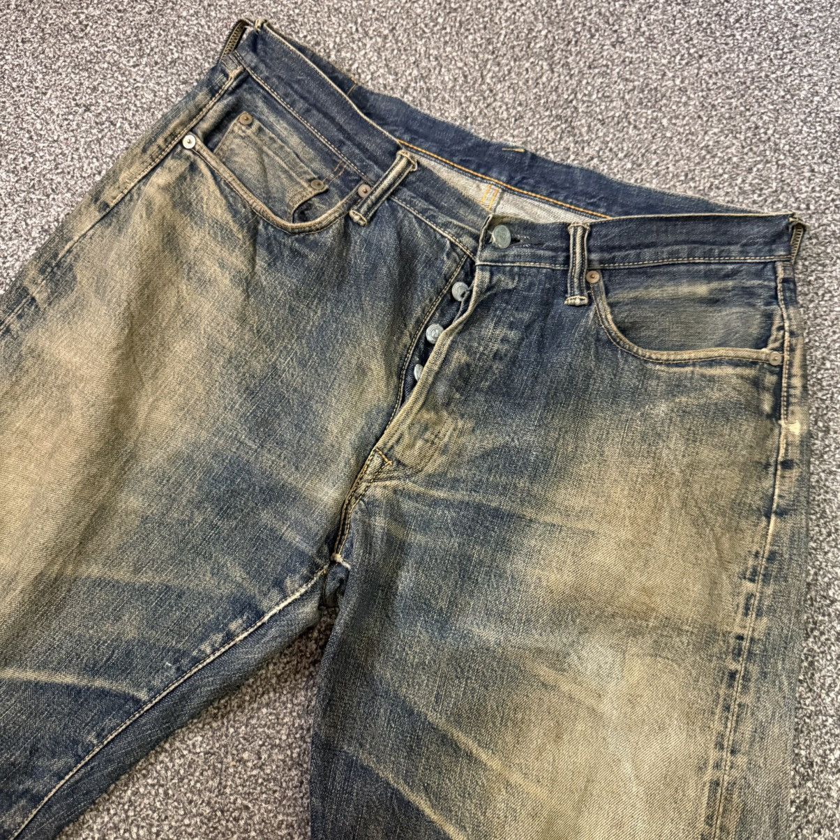45rpm Vintage Rare Selvedge 45Rpm Indigo Dirty Wash Denim Size US 34 / EU 50 - 3 Thumbnail