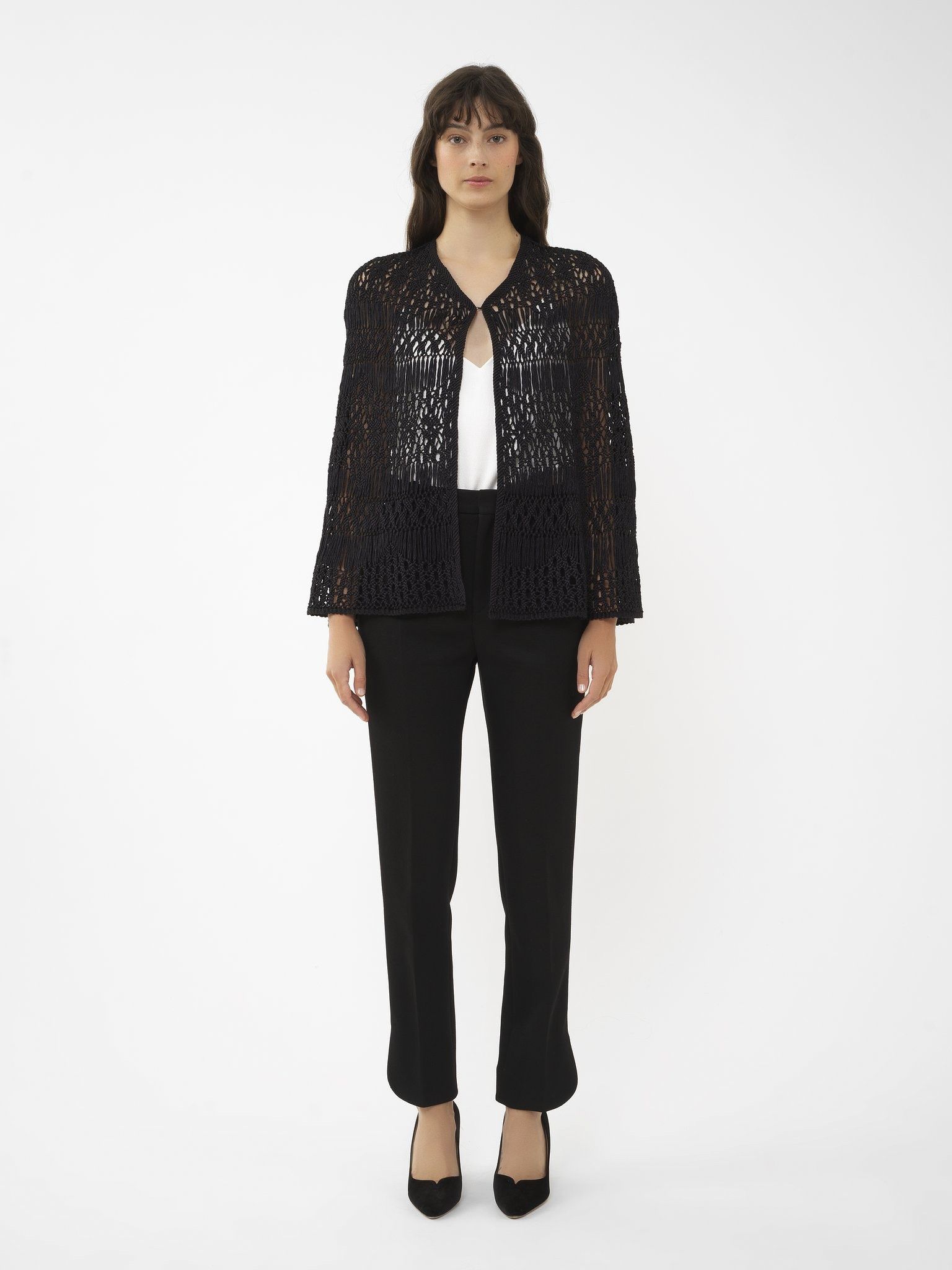 Chloe o1loc1c0325 CHC24 Coat in Black Size L / US 10 / IT 46 - 2 Thumbnail
