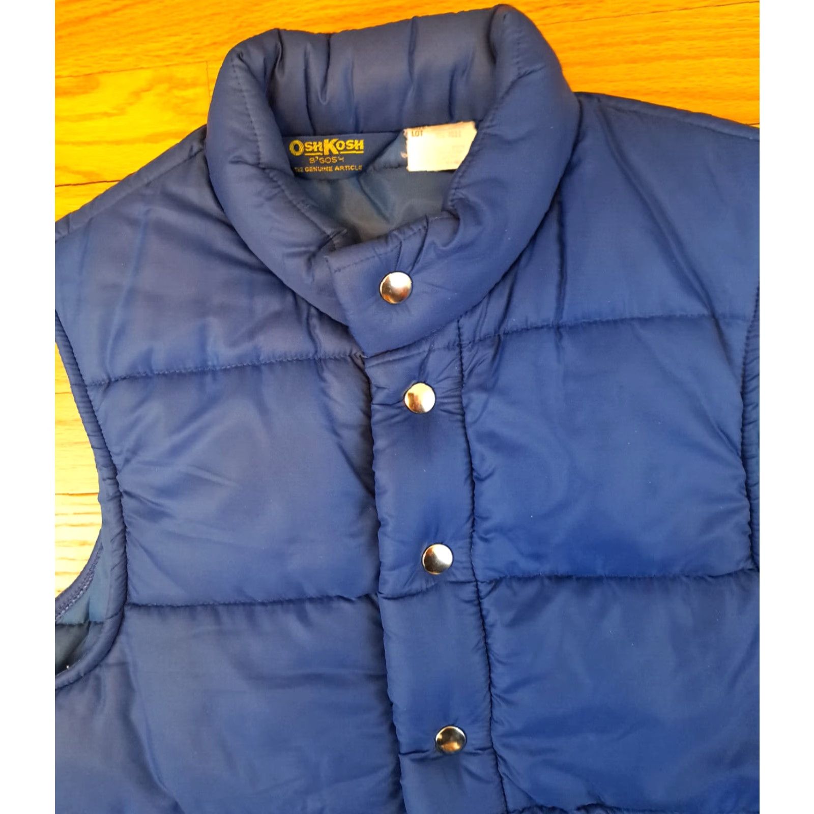 Vintage VINTAGE Osh kosh Vest Medium USA Made Blue Nylon Button Down Full Metal Button Down Outdoor Bomber Vest Men M Blue USA Pattern Solid Middle-Length Size US M / EU 48-50 / 2 - 2 Thumbnail
