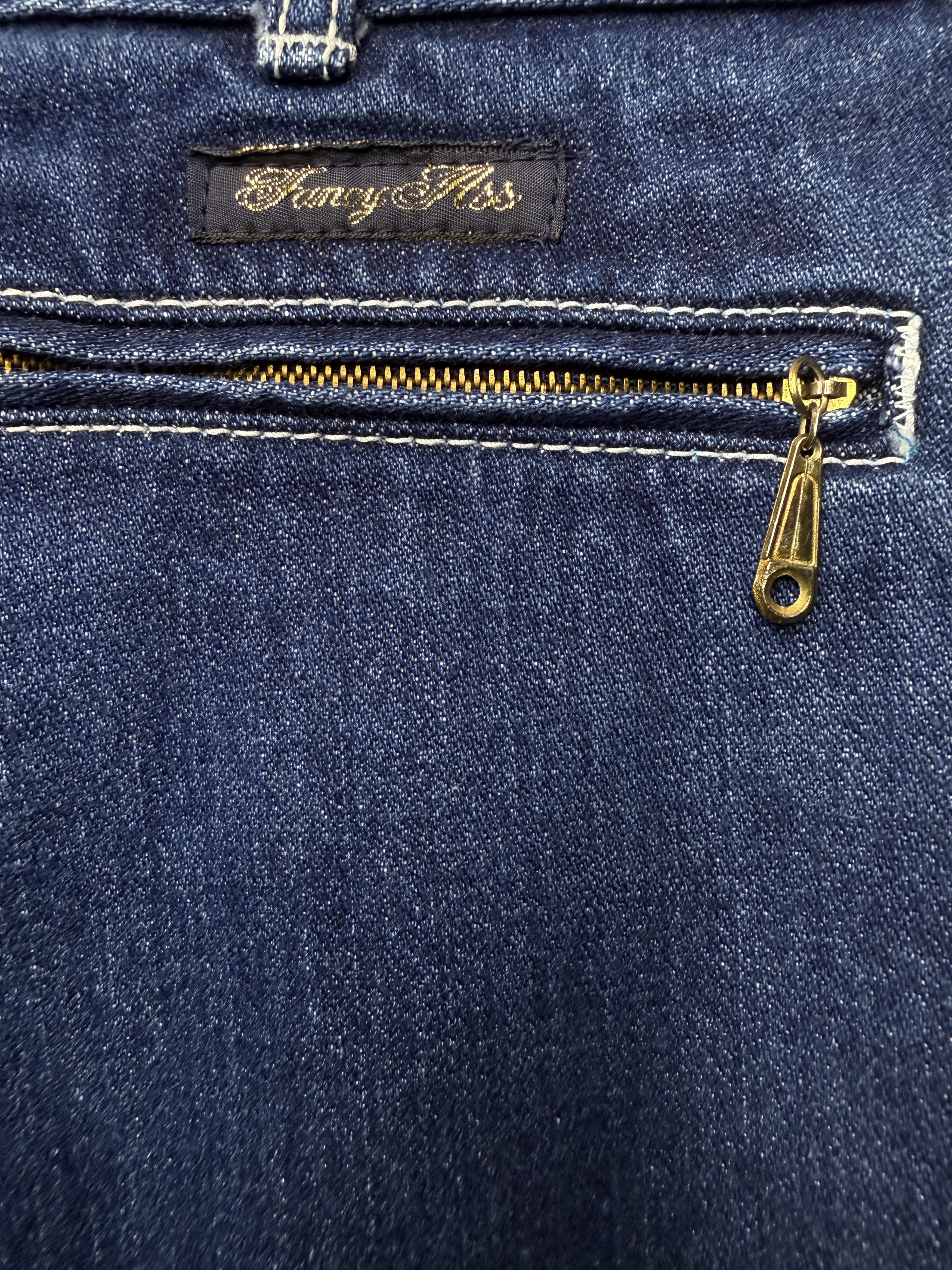 Vintage Vintage 80s "Fancy Ass" Multi-Zipper Tapered Barrel Jeans Size 32" / US 10 / IT 46 - 6 Thumbnail