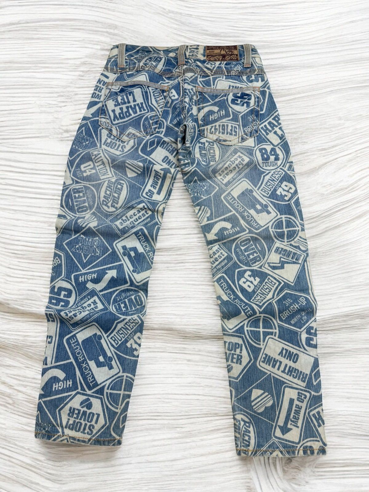 If Six Was Nine Acid Wash Faded SURF GIRLS Hysteric Glamour Denim Size US 28 / EU 44 - 2 Thumbnail