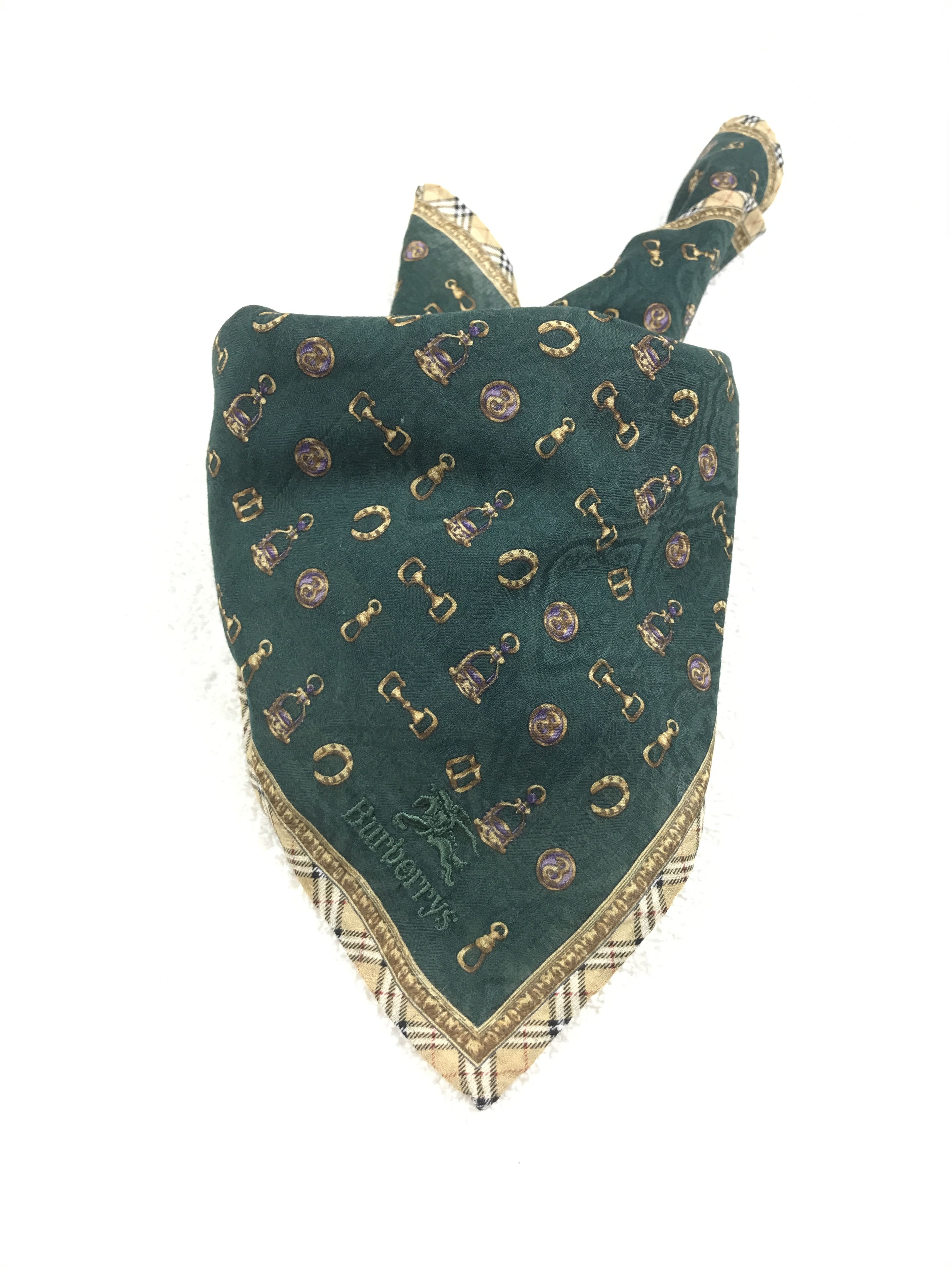 Burberry × Vintage Vintage Burberry Bandana Neckerchief Handkerchief Size ONE SIZE - 3 Thumbnail