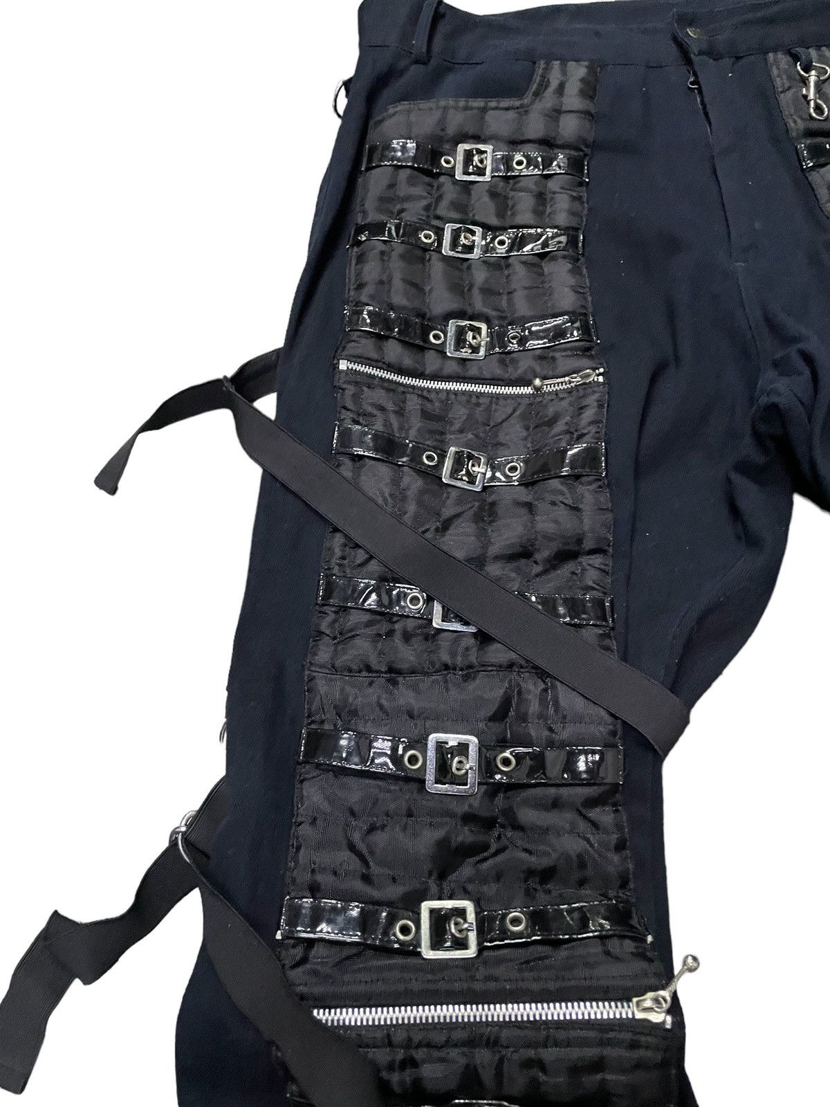 Japanese Brand × Junya Watanabe JunyaWatanabe Balenciaga Style Raver Bondage Baggy Flared Size US 34 / EU 50 - 6 Thumbnail