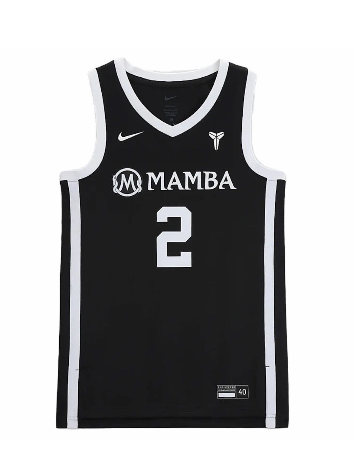 image of Kobe Mentality x Nike Gigi Bryant Mambacita Basketball Jersey Size XL in Black, Men's