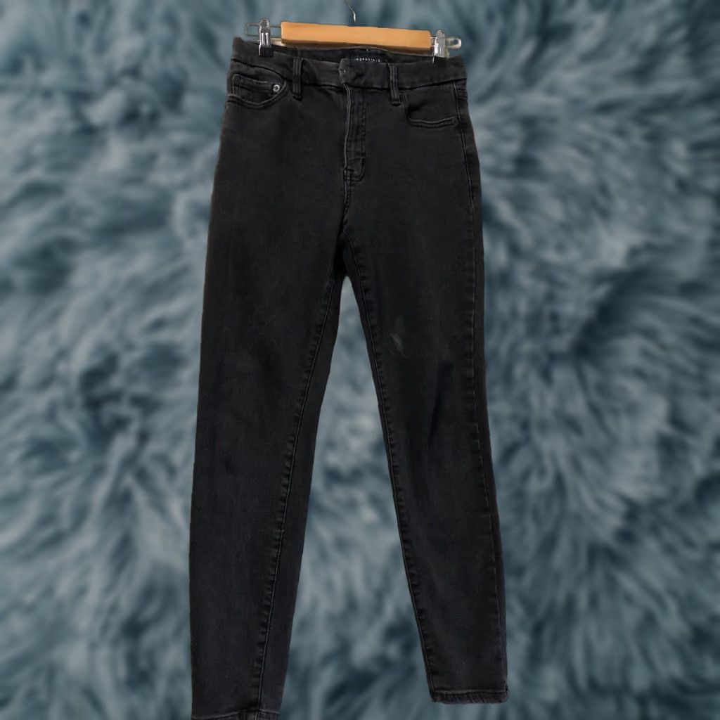 Vintage Aéropostale Jeans Jegging Black Size 6 Womens High Rise Curvy Cotton Stained Y2k Emo Size 30" / US 8 / IT 44 - 1 Thumbnail