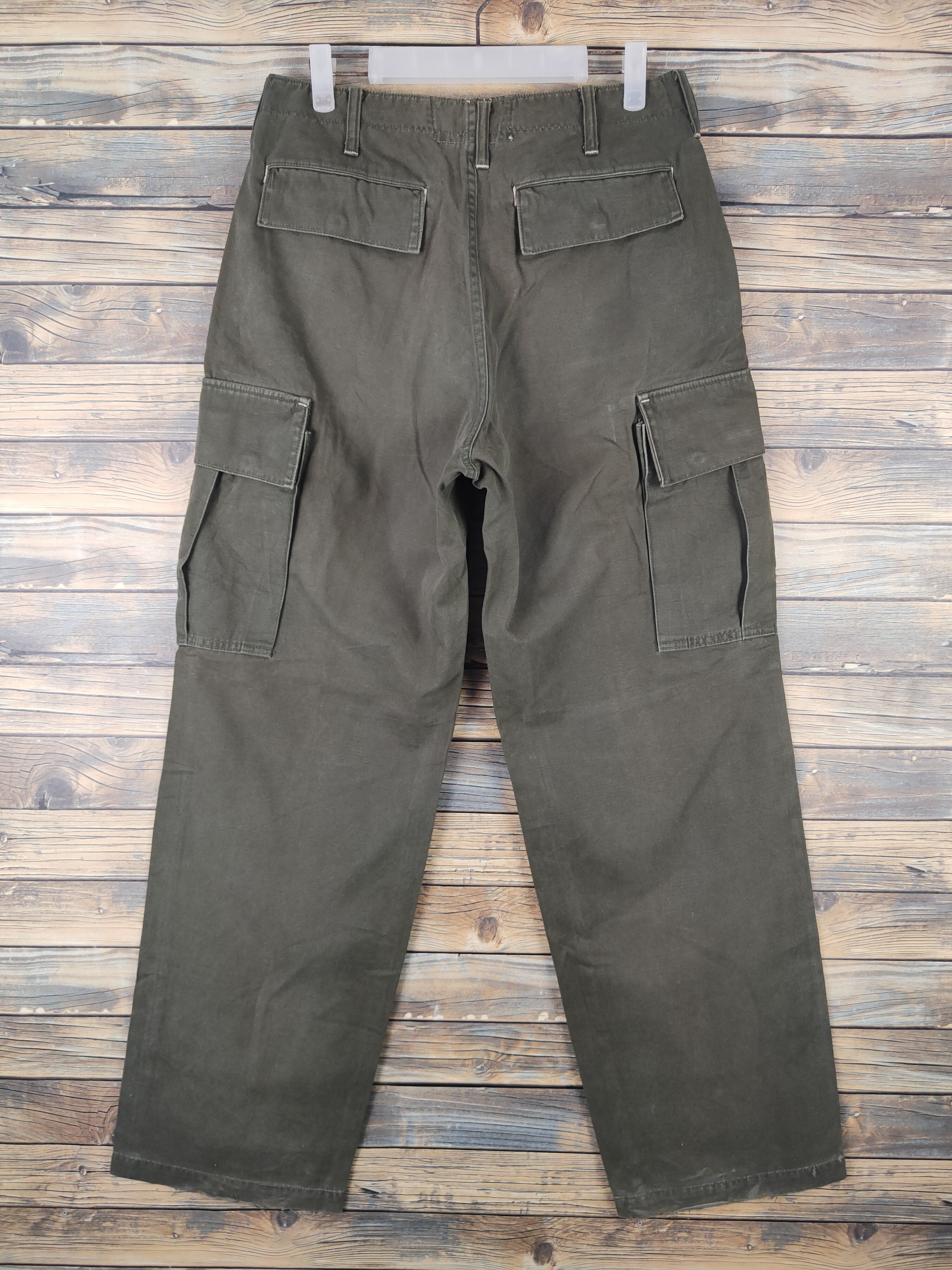 Japanese Brand DL Blue Way Olive Multipocket Tactical Cargo Pants #1485 Size US 30 / EU 46 - 7 Thumbnail