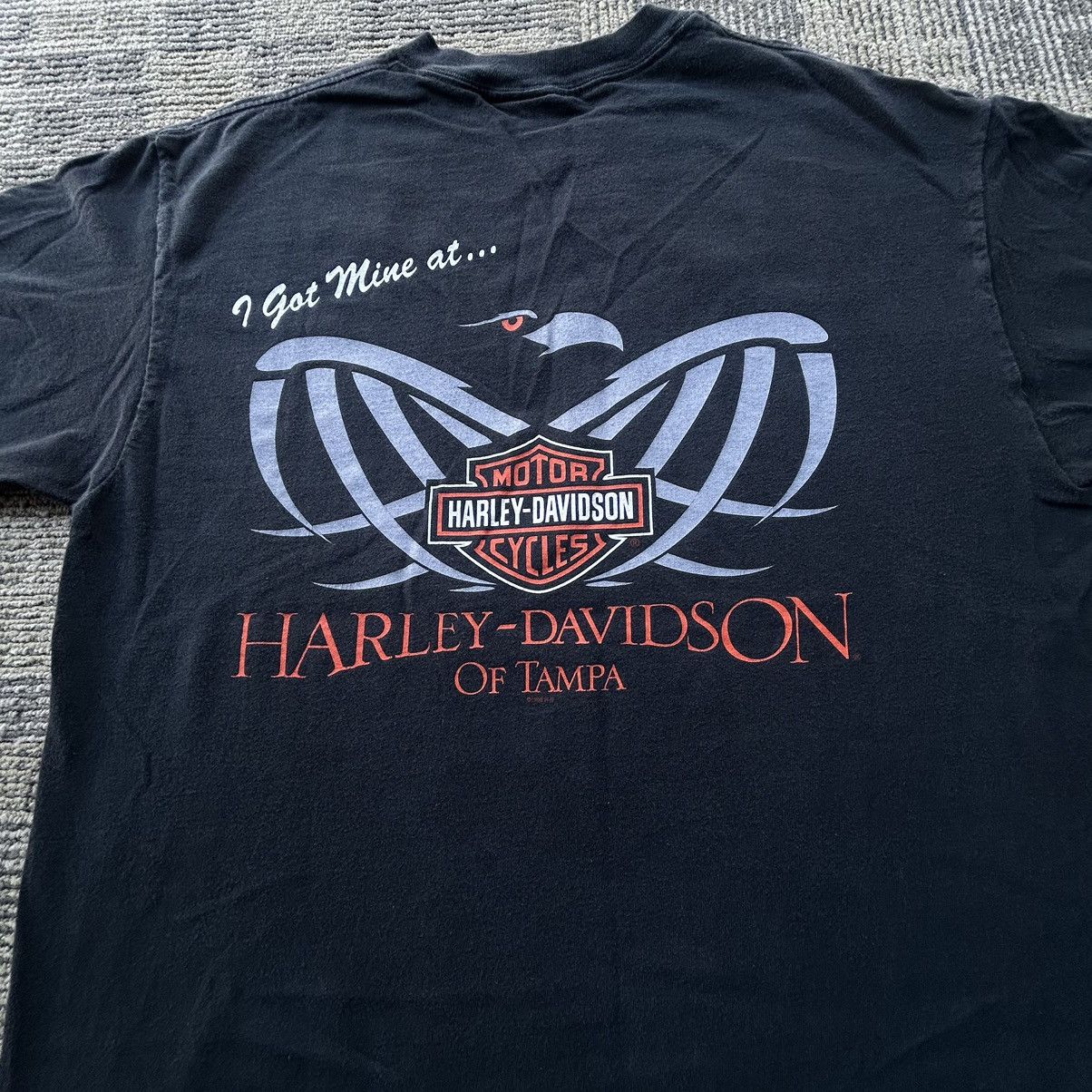 Harley Davidson Vintage 1999 Harley Davidson Tampa FL Double Sided T-shirt Size US L / EU 52-54 / 3 - 6 Thumbnail
