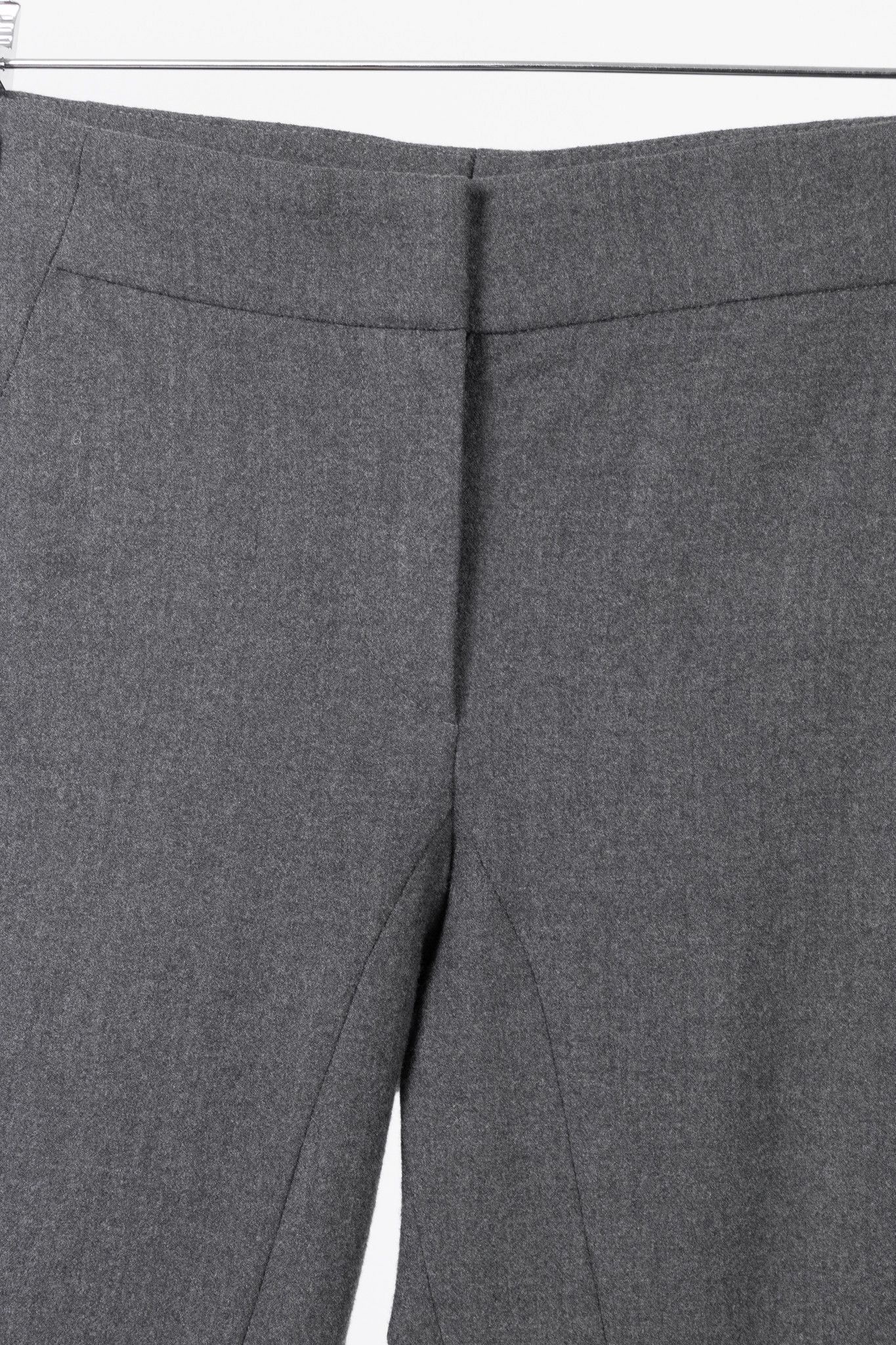 Brunello Cucinelli Brunello Cucinelli Grey Wool-Flannel Skinny Pants Size 27" / US 4 / IT 40 - 6 Thumbnail