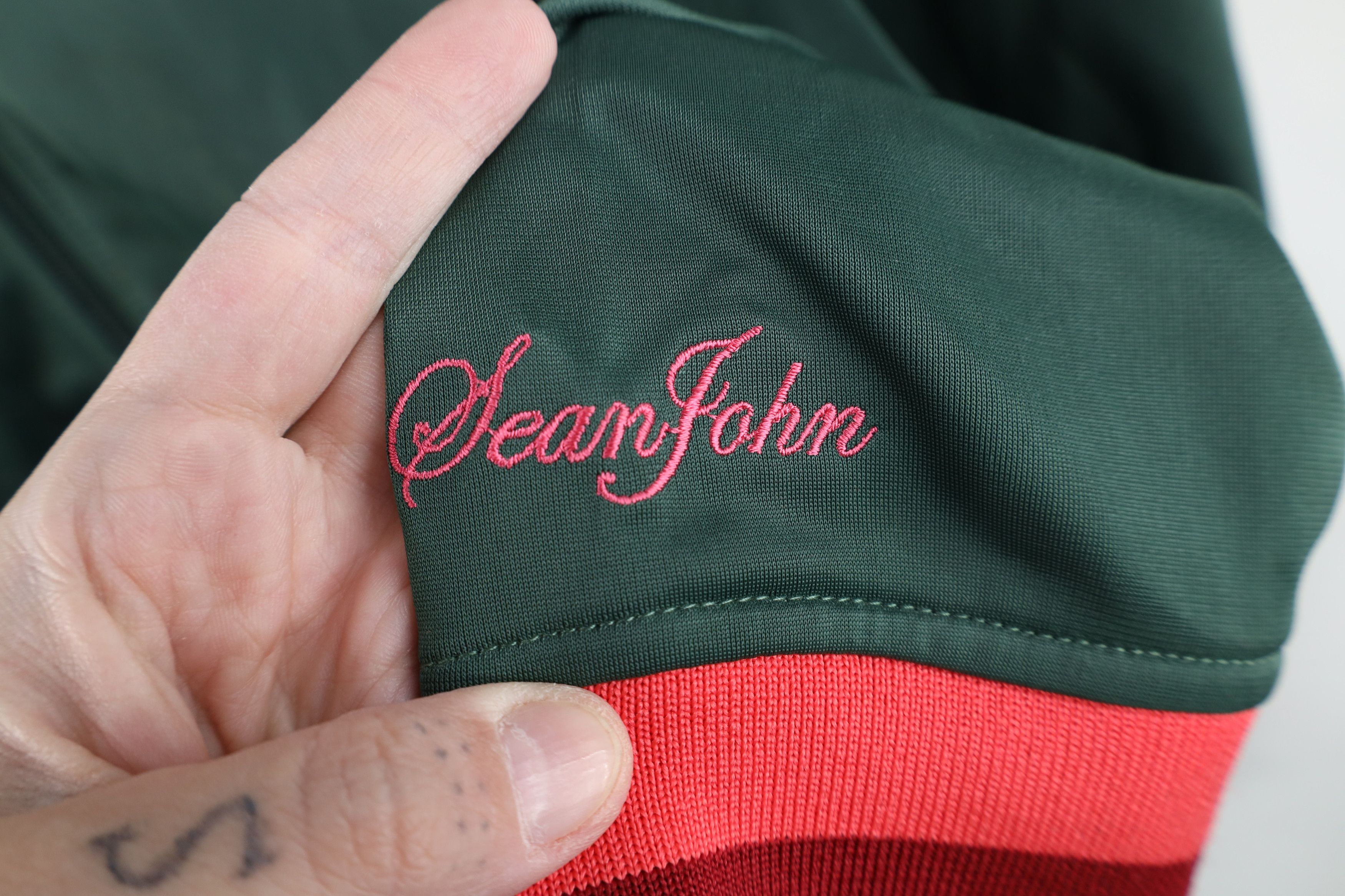Sean John Vintage Y2K Sean John Spell Out Hip Hop Track Jacket Green Size US L / EU 52-54 / 3 - 6 Thumbnail