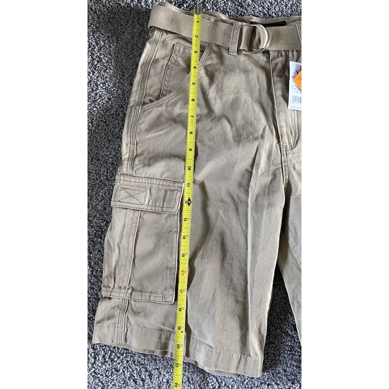 Vintage NWT Stone Mountain Cargo Shorts Men’s 28 Khaki Beige Beige Casual Workwear Travel MSRP 9.99 Size US 28 / EU 44 - 7 Thumbnail