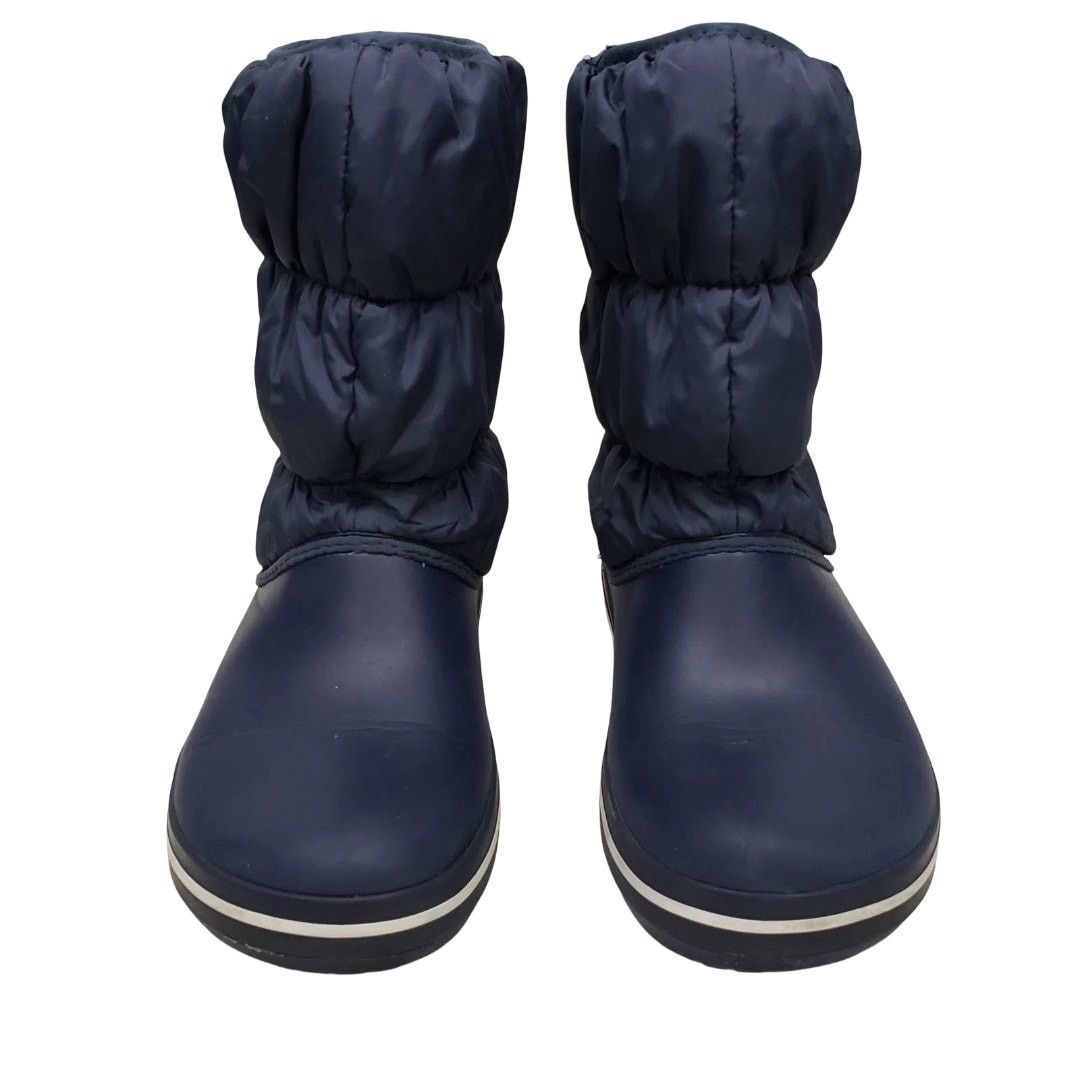 Crocs Crocs Winter Puff Boots 14614 Nylon Textile Navy/White 6 Size US 6 / IT 36 - 1 Thumbnail