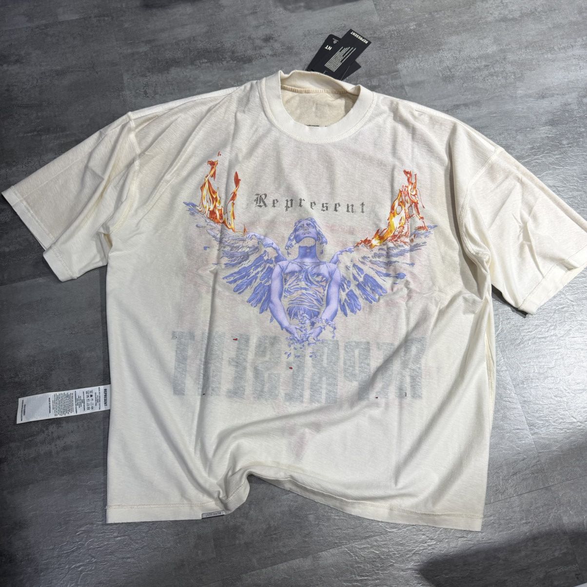 Represent Clo. Represent Reversible Living Legacy T-Shirt - Washed Ecru Size US M / EU 48-50 / 2 - 3 Thumbnail