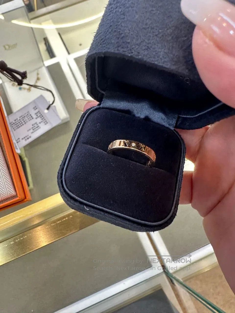Tiffany & Co. Tiffany Roman Hollow Four-Diamond Ring. Size ONE SIZE - 1 Thumbnail