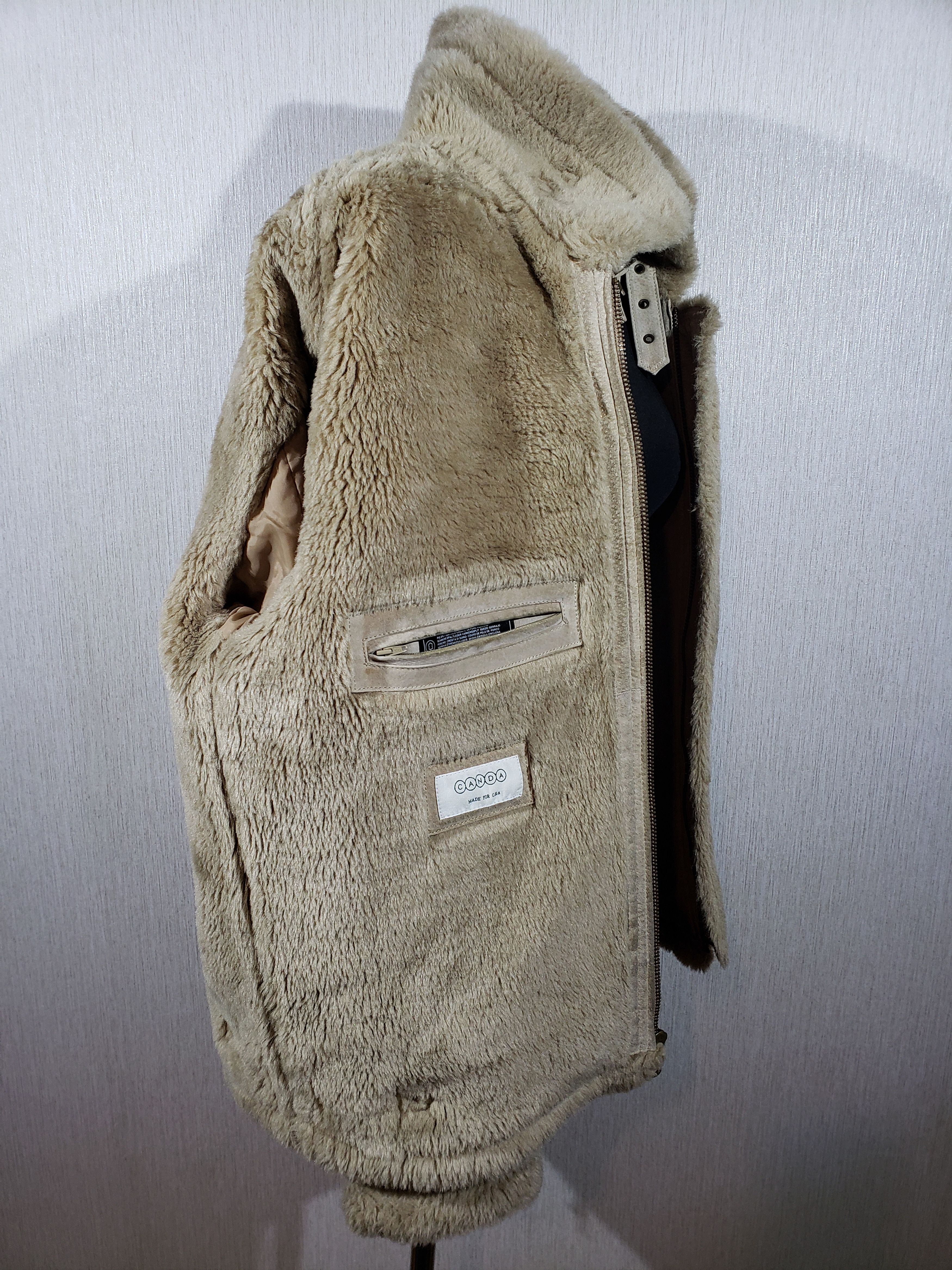 Other Suede reliable men's jacket with faux fur. Size US L / EU 52-54 / 3 - 8 Thumbnail