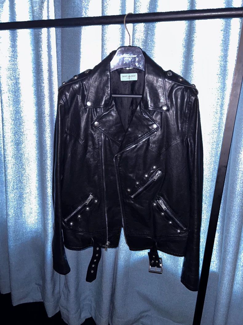 Saint Laurent Paris Saint Laurent Paris 15ss multi zipper rivet leather jacket- Size US L / EU 52-54 / 3 - 1 Thumbnail