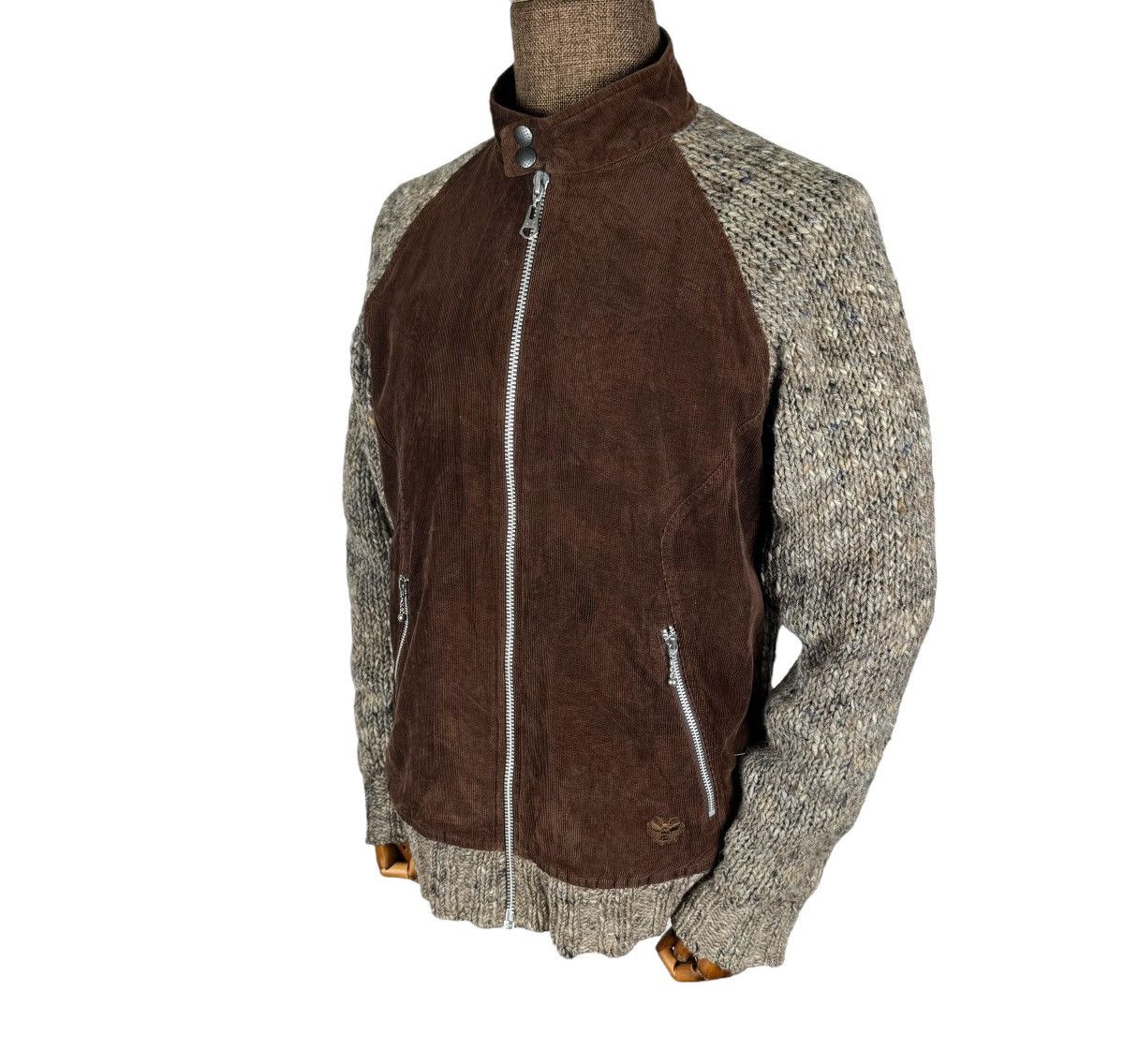Japanese Brand 🌟BALANCE WEAR DESIGN KNITWEAR BIKERS JACKET Size US L / EU 52-54 / 3 - 1 Thumbnail