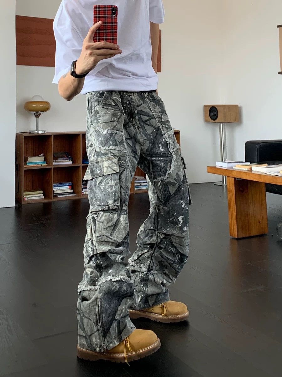 Designer × Vintage Retro punk pants Size US 33 - 1 Thumbnail
